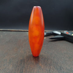Antique Red Very rare Himalayan Tibetan Agate carnelian large Bead 63.5mm