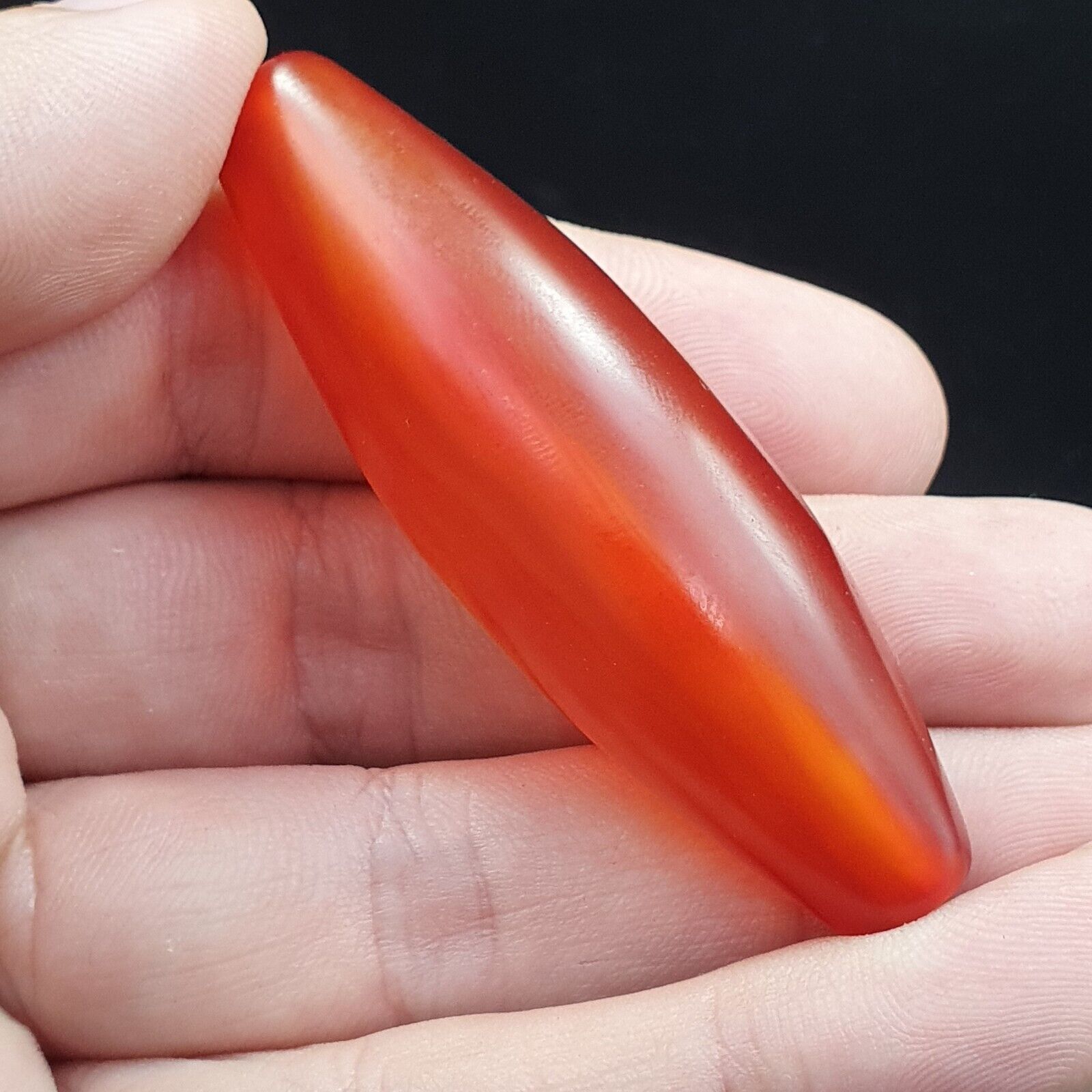 Antique Red Very rare Himalayan Tibetan Agate carnelian large Bead 63.5mm