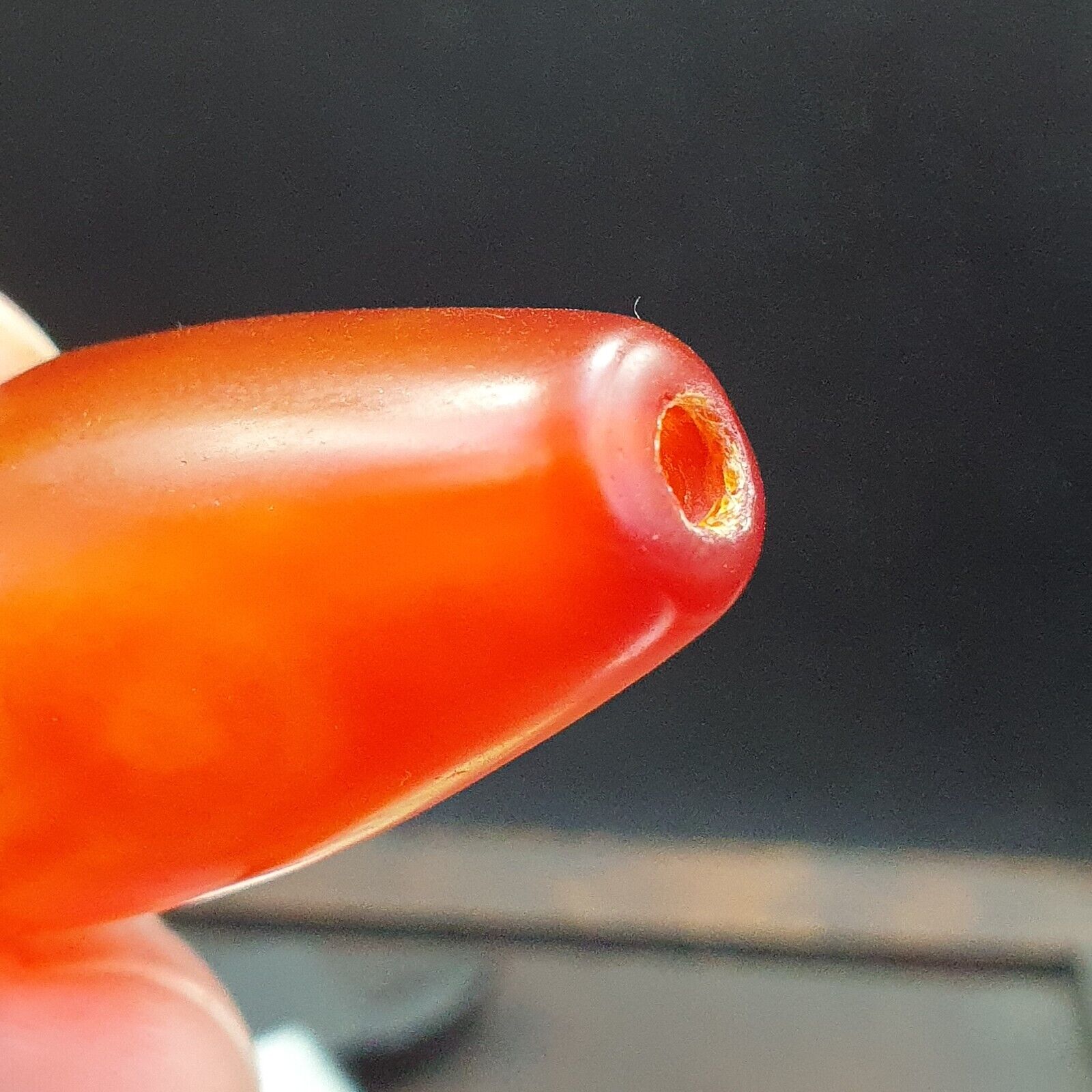 Antique Red Very rare Himalayan Tibetan Agate carnelian large Bead 63.5mm