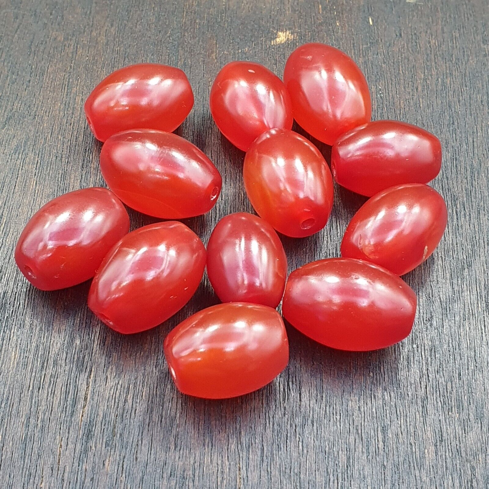 Cherry Red Very rare Himalayan indo Tibetan Agate carnelian Beads Lot 25mm