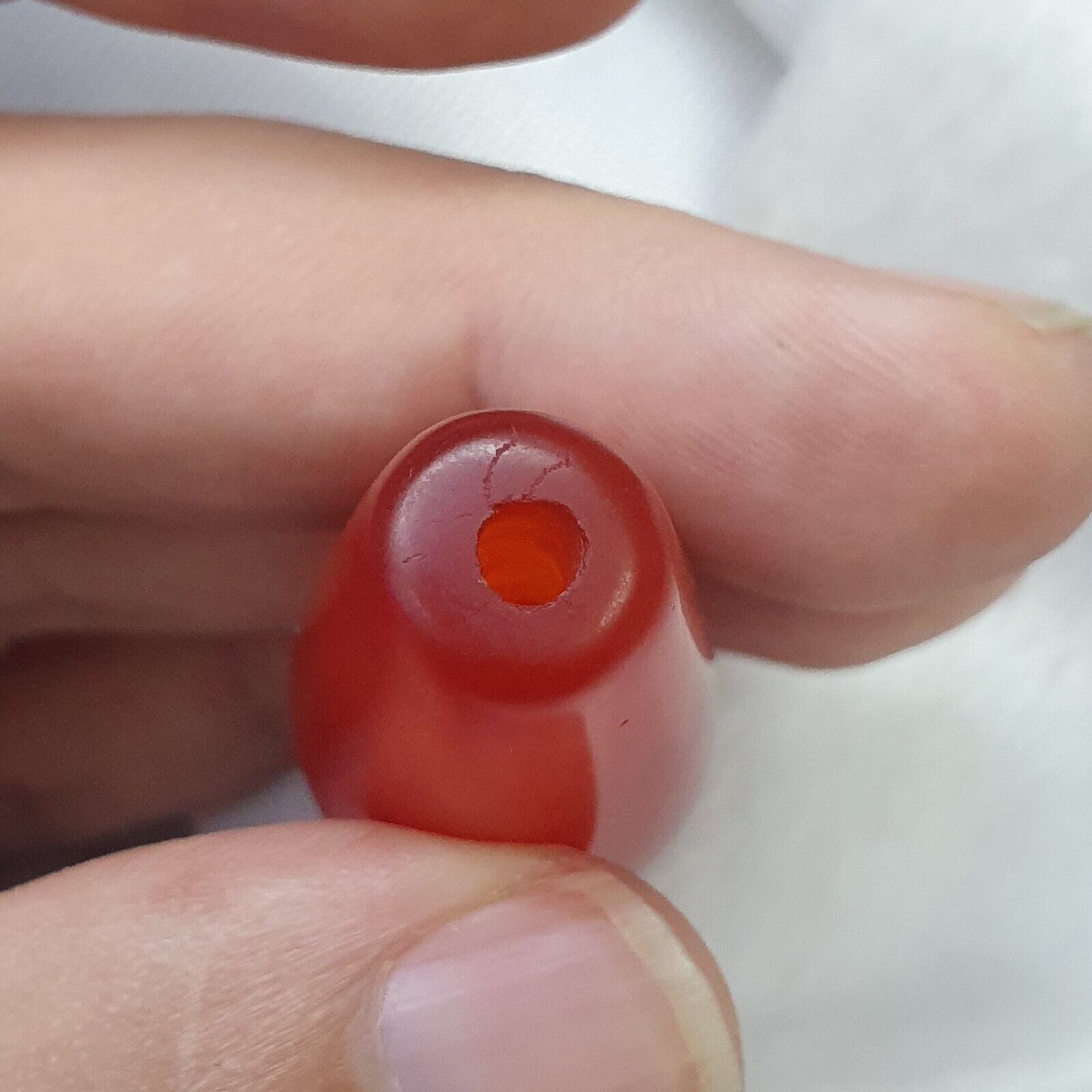 carnelian Antique Very rare Himalayan Tibetan Red Agate large Bead RD-4