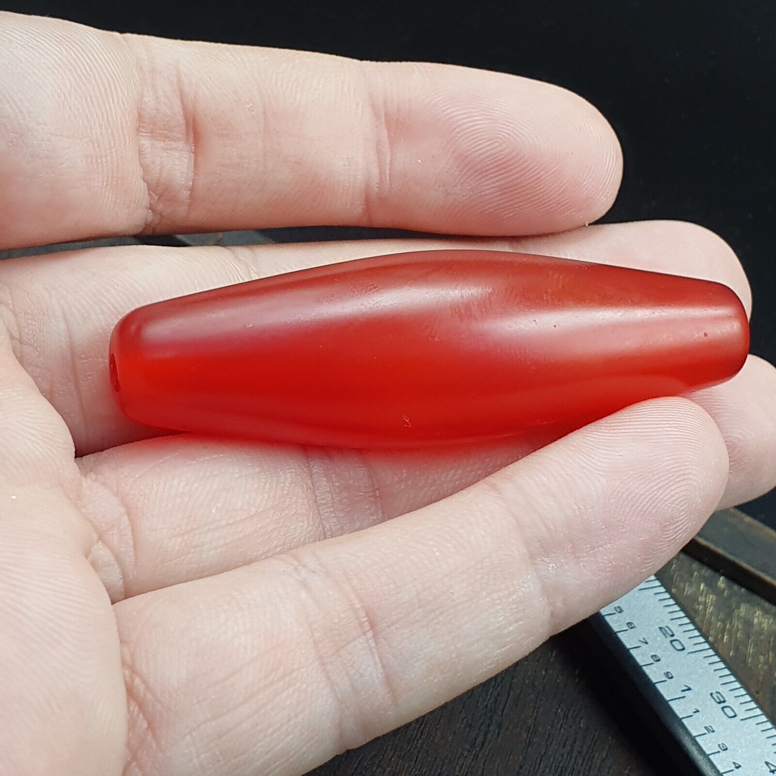 carnelian Antique Very rare Himalayan Tibetan Red Agate large Bead RD-4