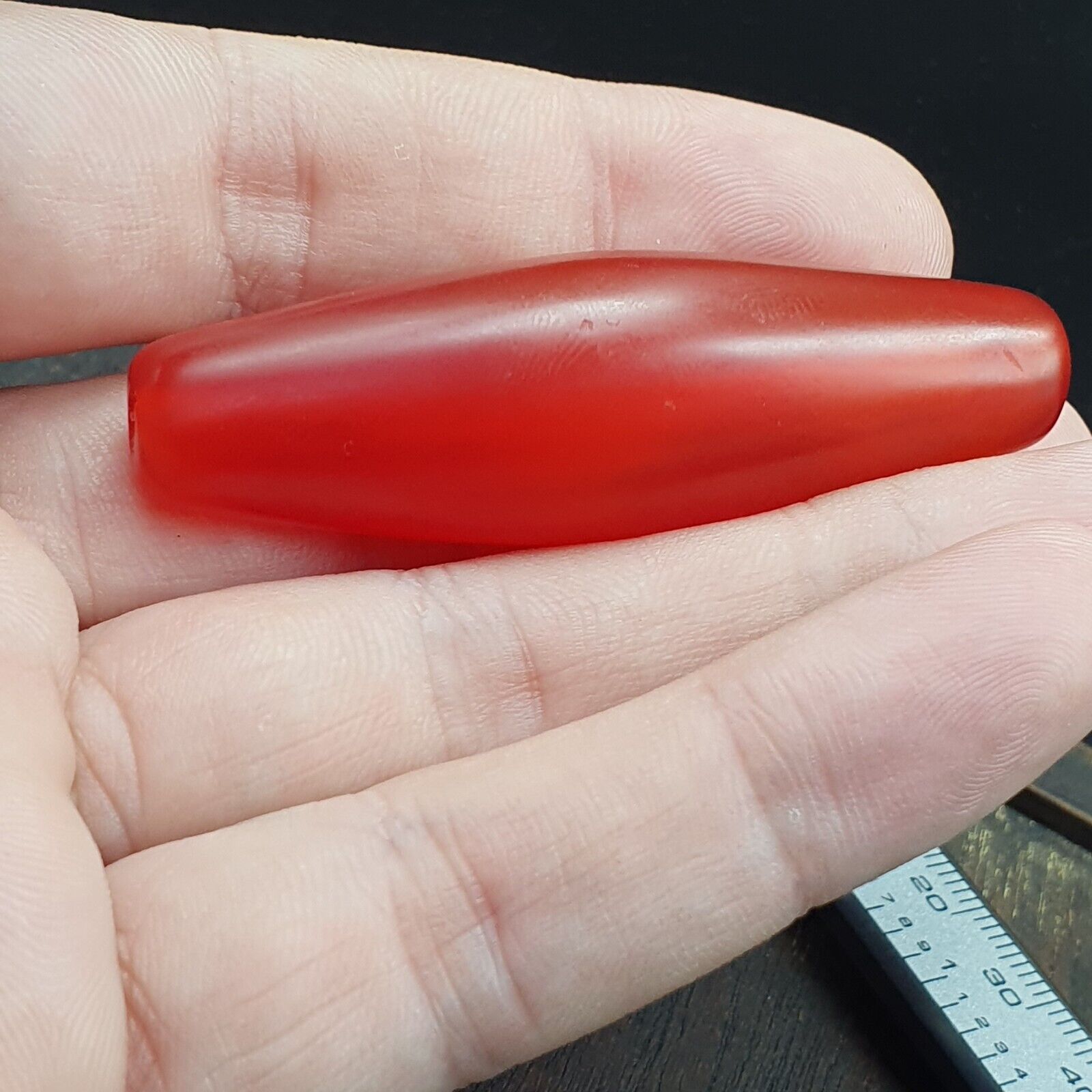 carnelian Antique Very rare Himalayan Tibetan Red Agate large Bead RD-4