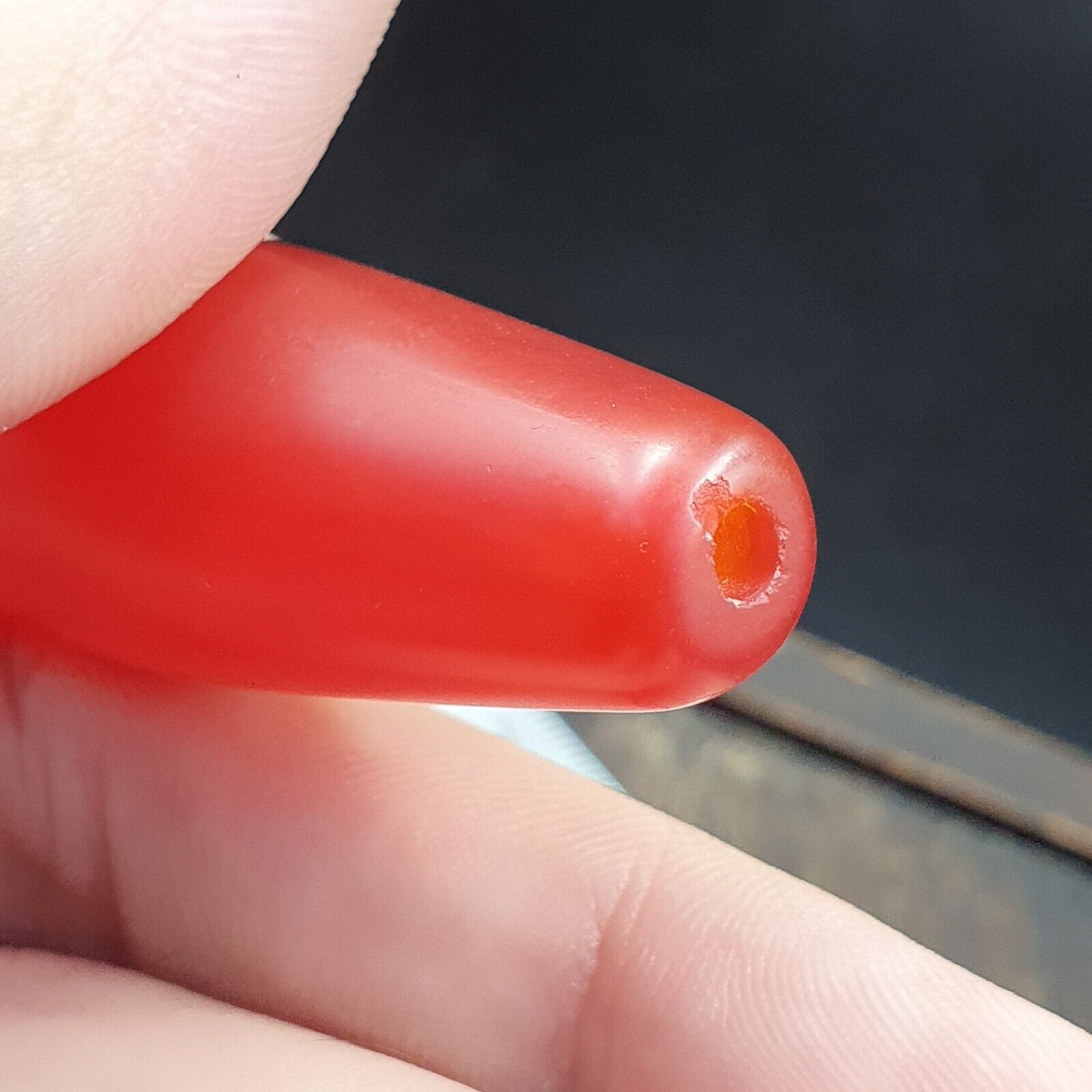 carnelian Antique Very rare Himalayan Tibetan Red Agate large Bead RD-4