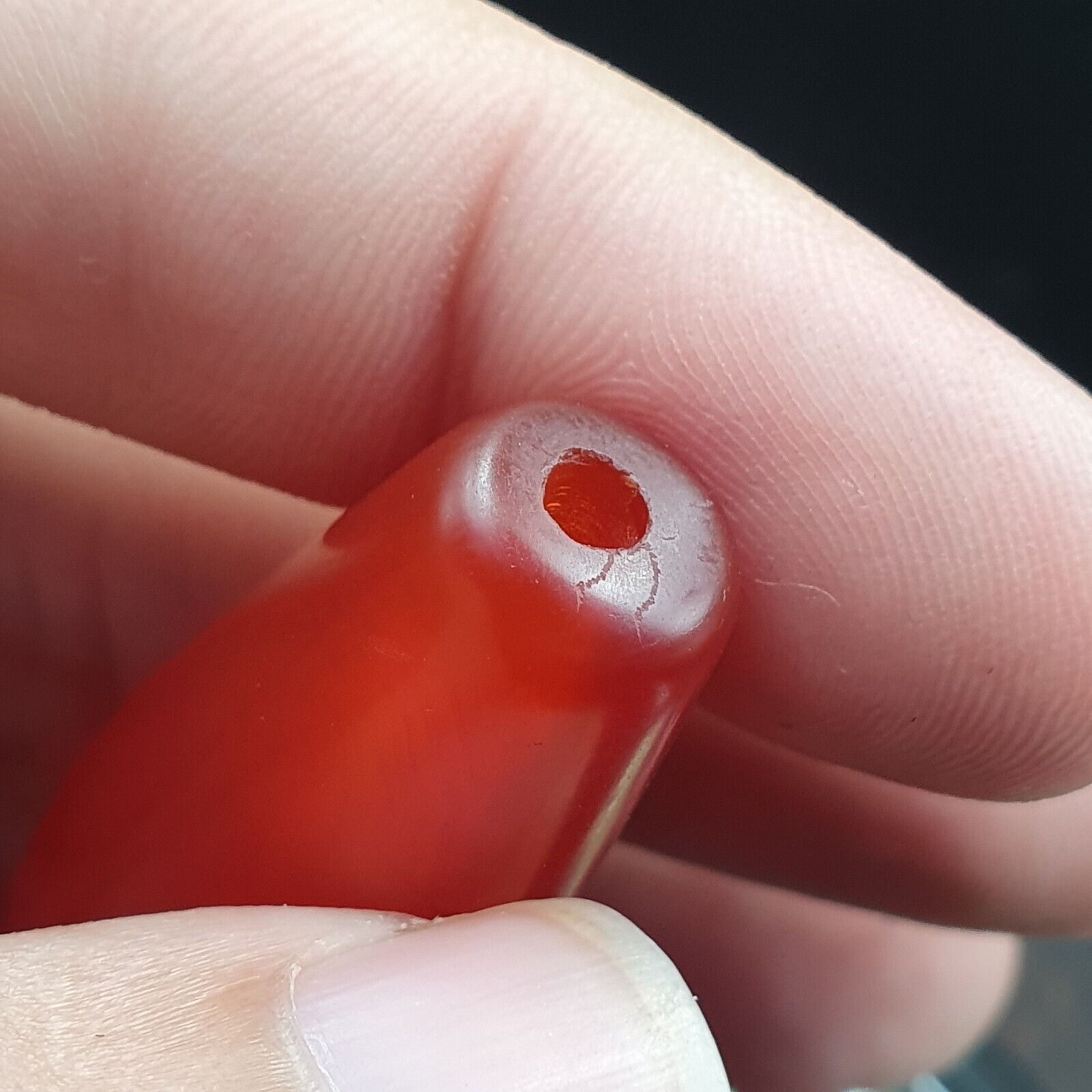 carnelian Antique Very rare Himalayan Tibetan Red Agate large Bead RD-4