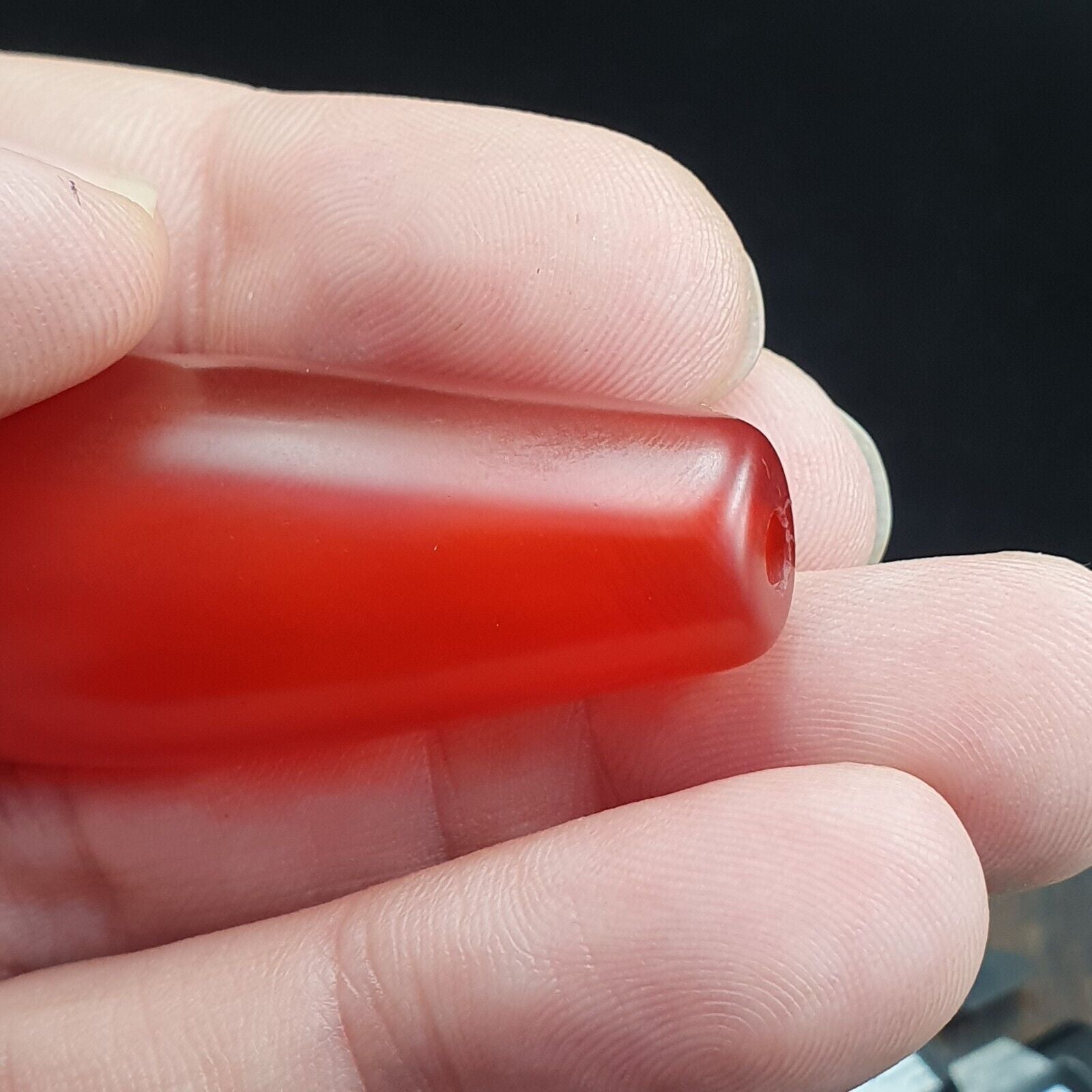 carnelian Antique Very rare Himalayan Tibetan Red Agate large Bead RD-4