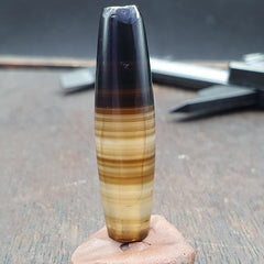 Antique Old Yemeni Agate Natural Rare pattern Banded Agate Bead  BD-7-8