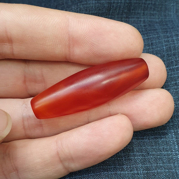 Carnelian Antique Very Rare Himalayan Tibetan Red Agate Large Bead