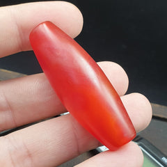 carnelian Antique Very rare Himalayan Tibetan Red Agate large Bead 53.5mm