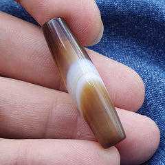 Antique Old Yemeni Agate Natural Rare pattern Banded Agate Bead  BD-7-12