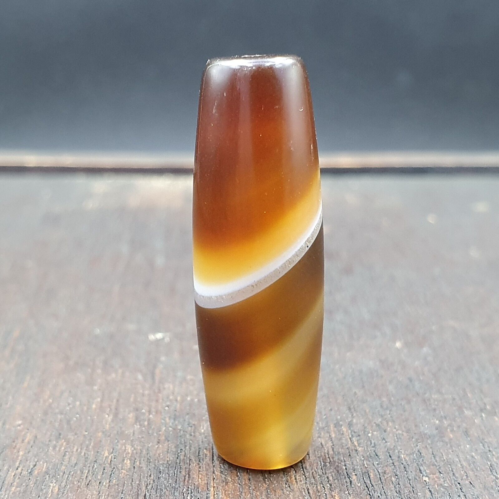 Antique Old Yemeni Agate Natural Rare pattern Banded Agate Bead  BD-7-16