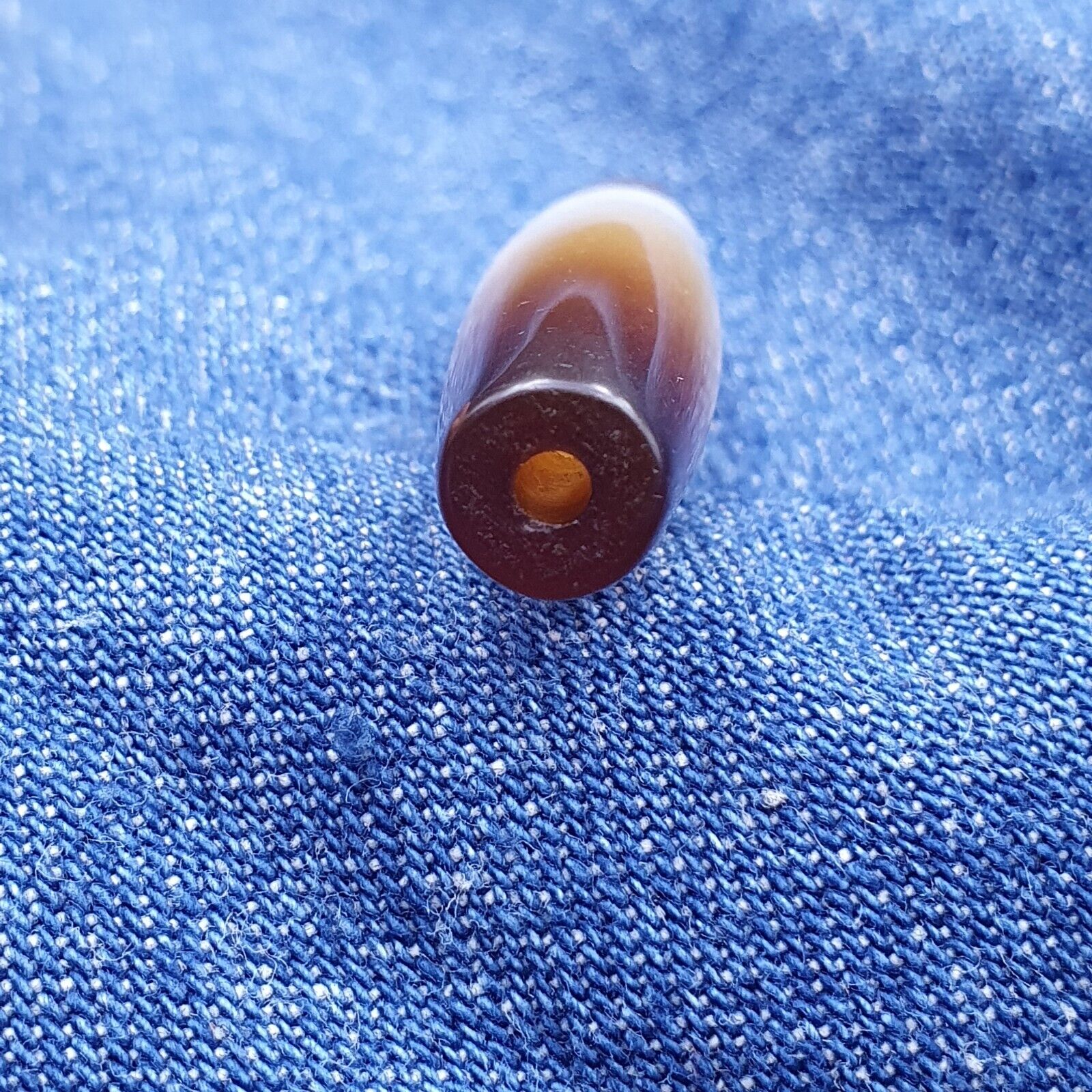 Antique Old Yemeni Agate Natural Rare pattern Banded Agate Bead  BD-7-12