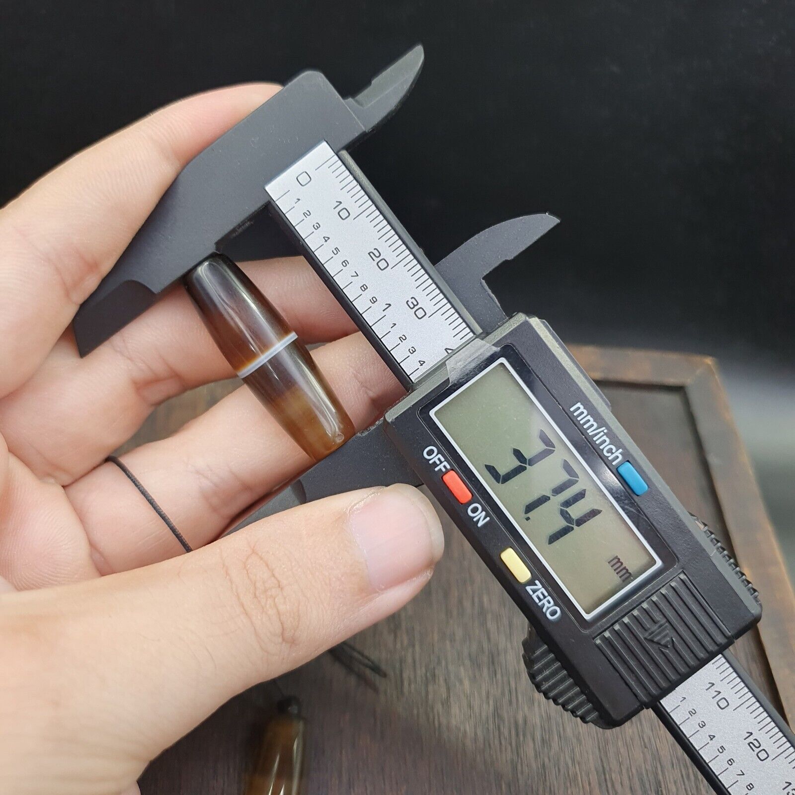 Lot 3 Antique Old Yemeni Agate Natural Rare pattern Banded Agate Beads Necklace