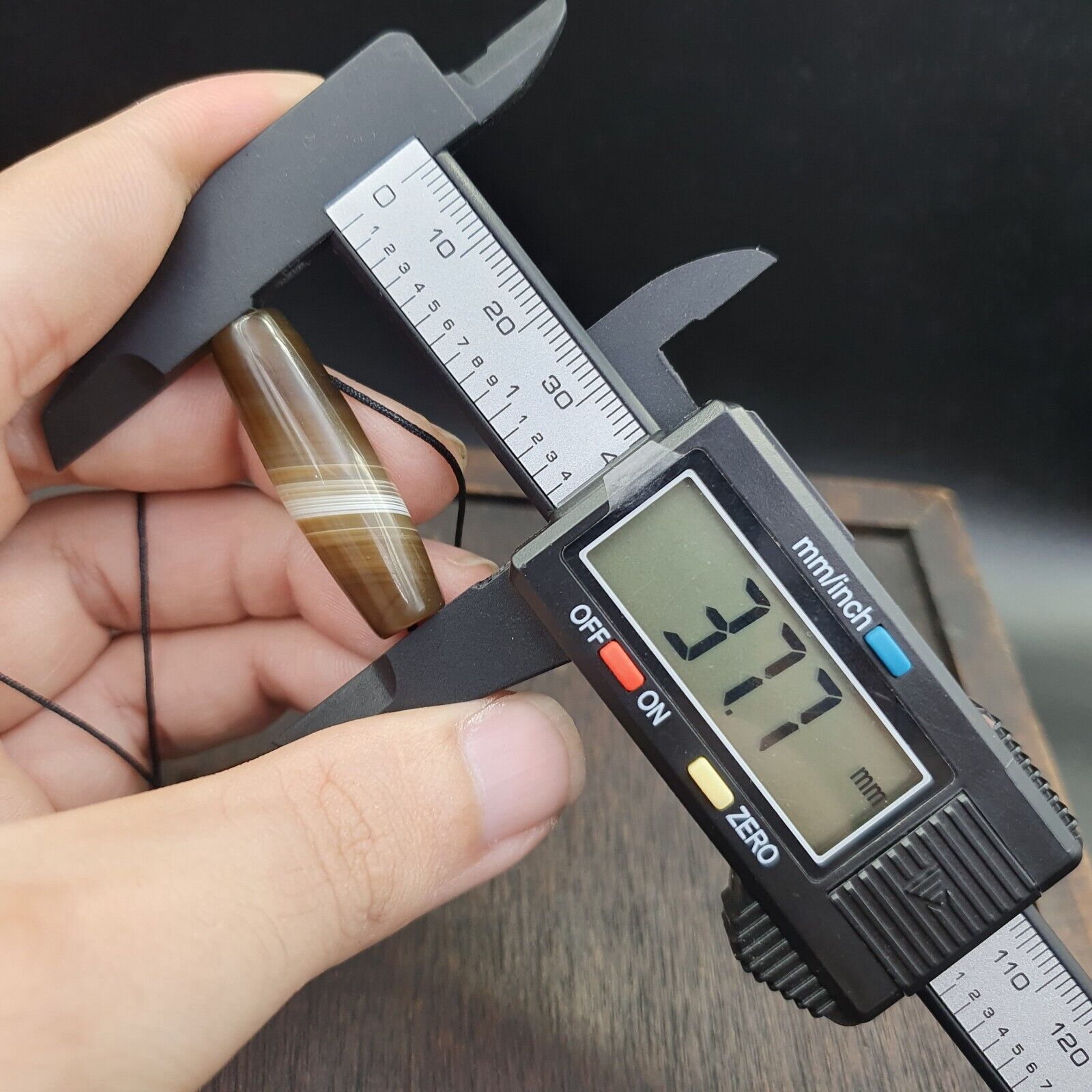 Lot 3 Antique Old Yemeni Agate Natural Rare pattern Banded Agate Beads Necklace