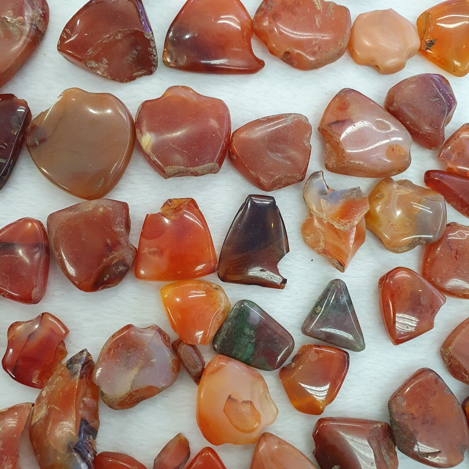 578 grams Lot Pieces Antique Ancient African Agate Beads pendants