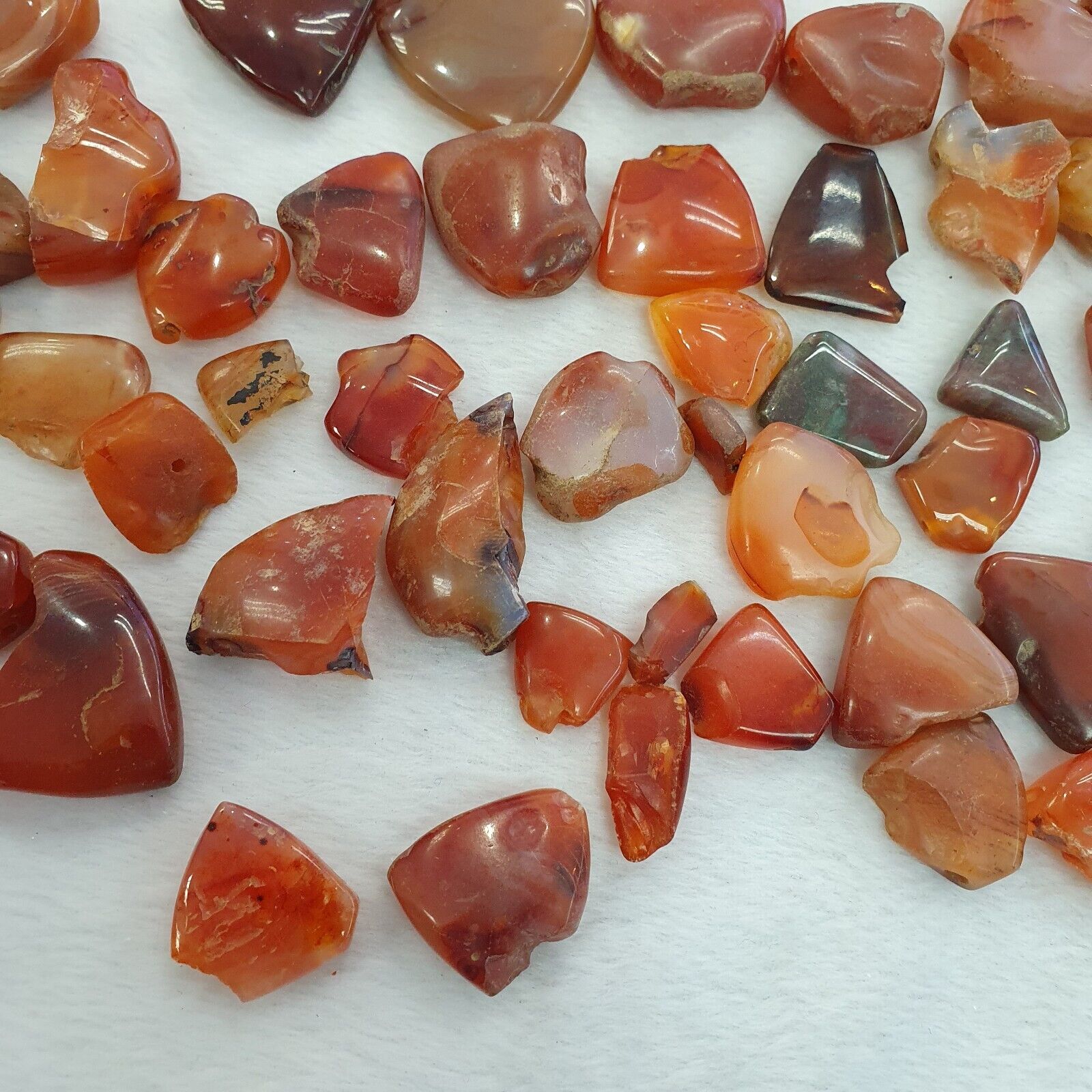 578 grams Lot Pieces Antique Ancient African Agate Beads pendants