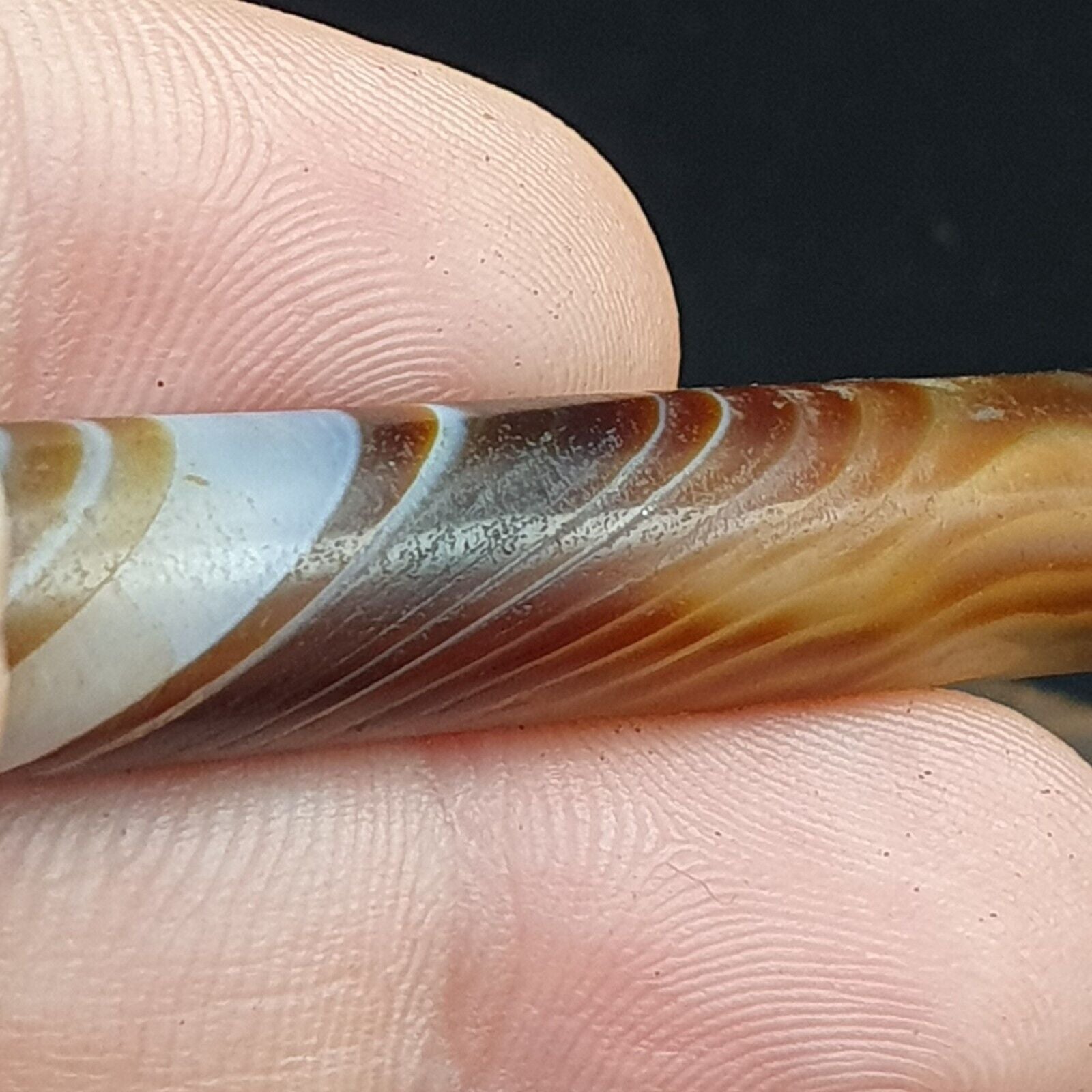 Antique Old Yemeni Agate Natural Rare pattern Banded Agate Bead  BD-7-10