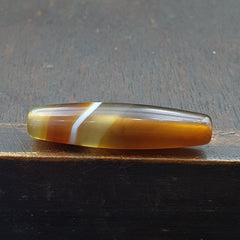Antique Old Yemeni Agate Natural Rare pattern Banded Agate Bead  BD-7-11