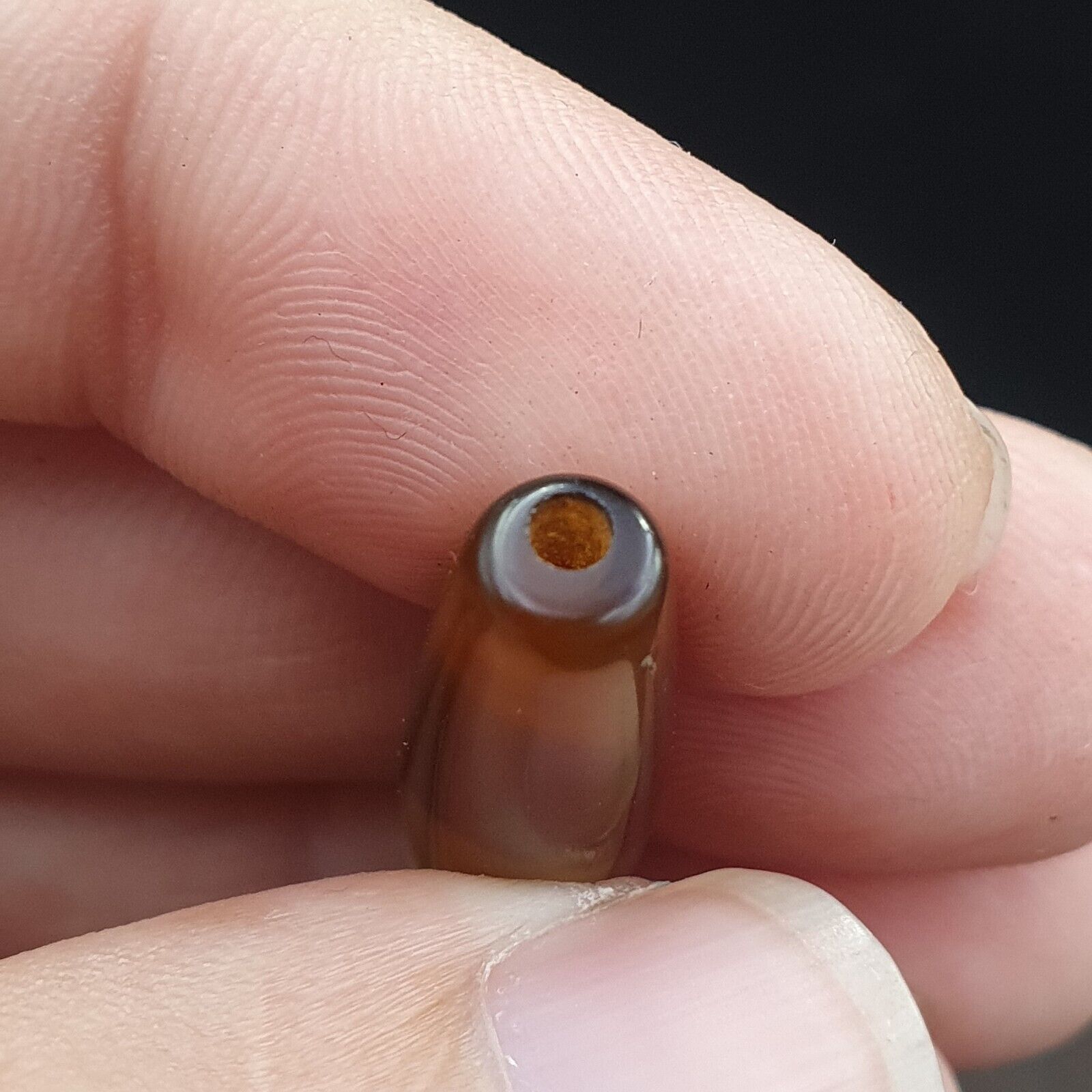 Antique Old Yemeni Agate Natural Rare pattern Banded Agate Bead  BD-7-11