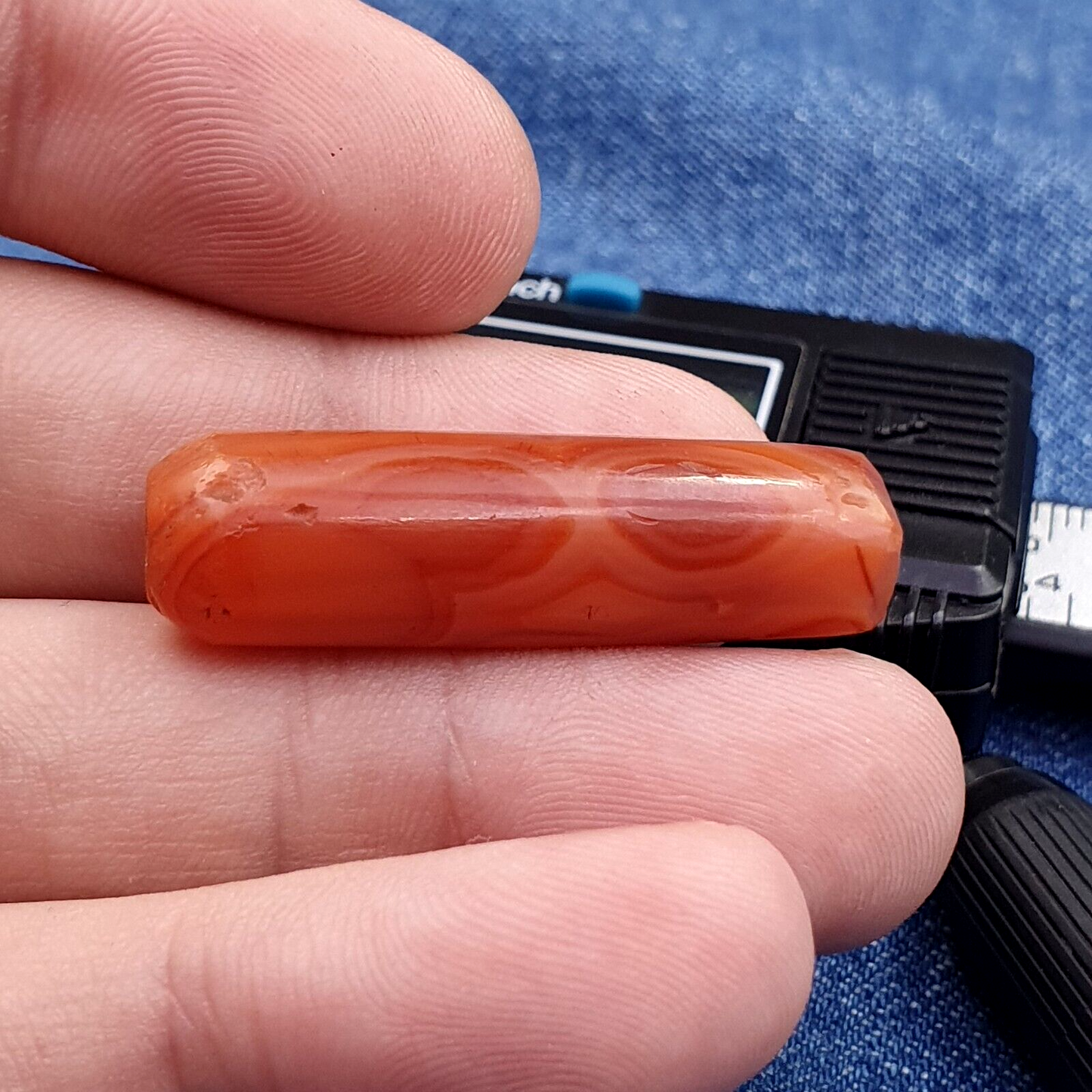 古董紅瑪瑙喜馬拉雅西藏非洲瑪瑙紅玉髓珠 CRD-1P2 