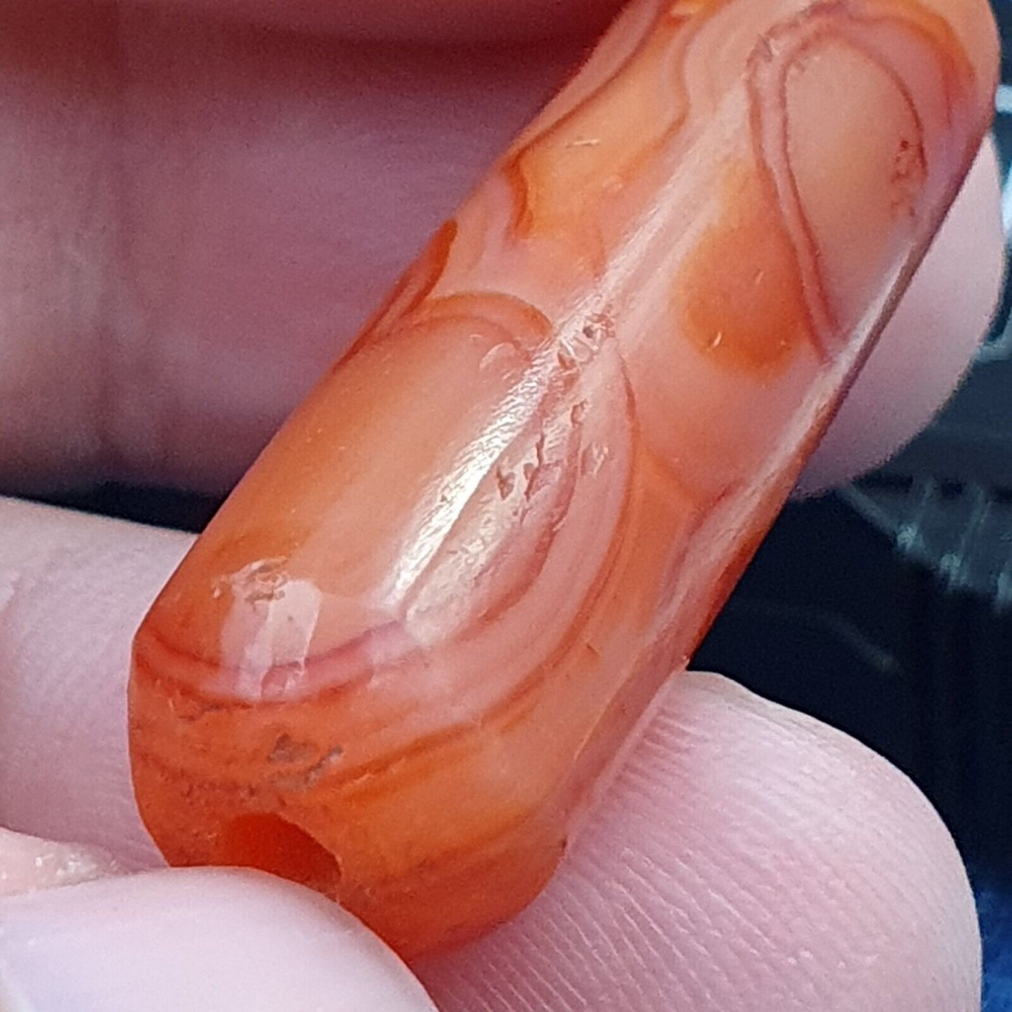 古董紅瑪瑙喜馬拉雅西藏非洲瑪瑙紅玉髓珠 CRD-1P2 