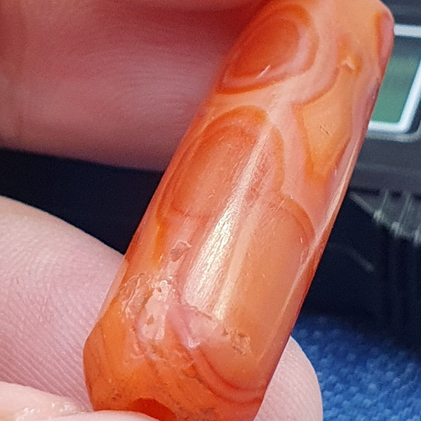 古董紅瑪瑙喜馬拉雅西藏非洲瑪瑙紅玉髓珠 CRD-1P2 