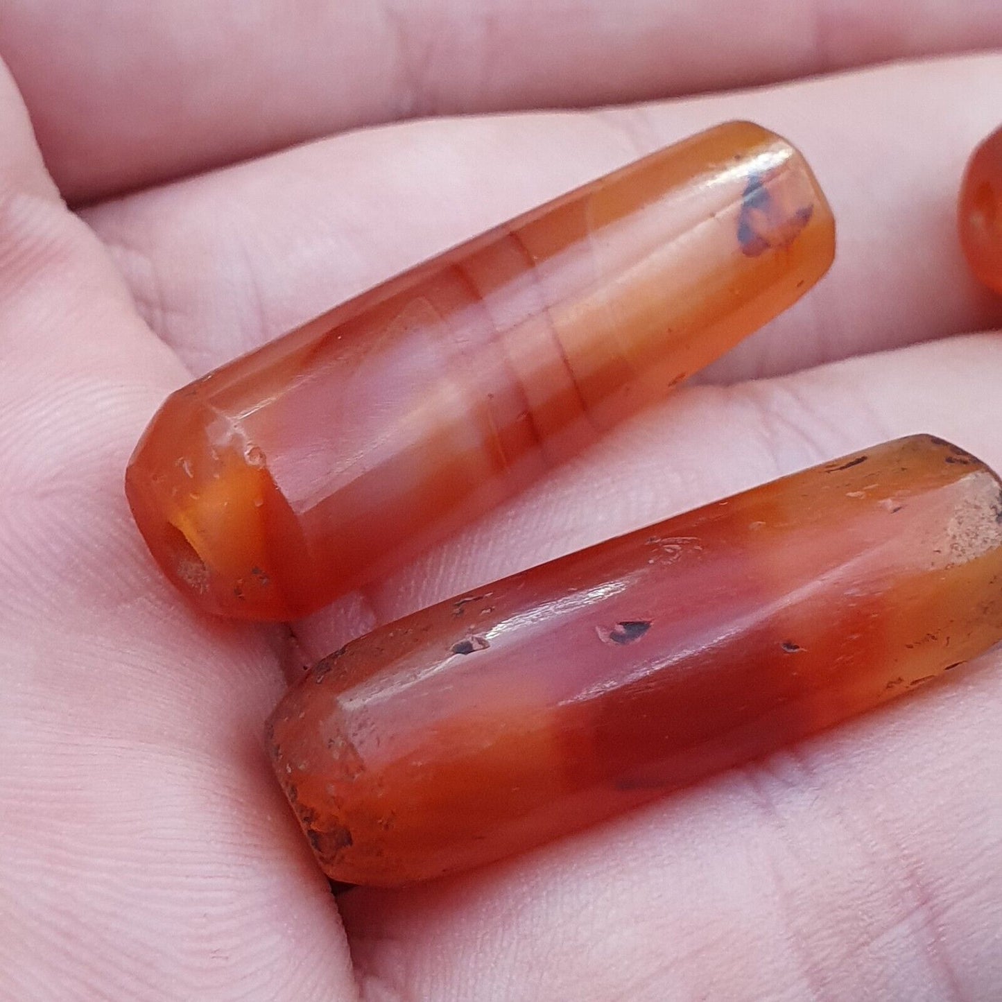 古董紅瑪瑙喜馬拉雅西藏非洲瑪瑙紅玉髓珠 CRD-3P 