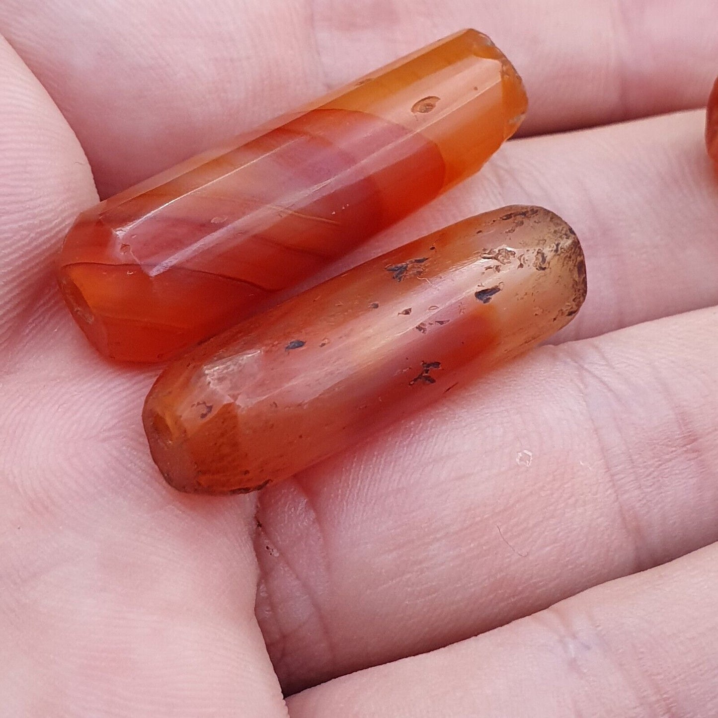 古董紅瑪瑙喜馬拉雅西藏非洲瑪瑙紅玉髓珠 CRD-3P 