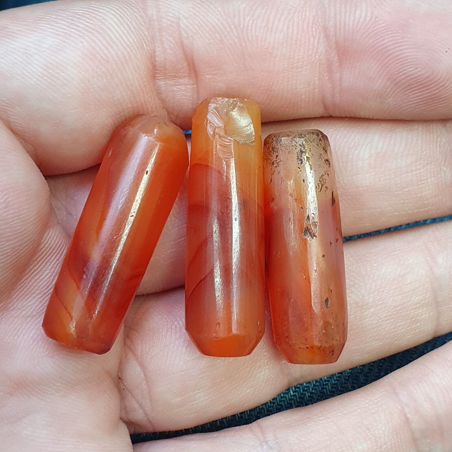 古董紅瑪瑙喜馬拉雅西藏非洲瑪瑙紅玉髓珠 CRD-3P 