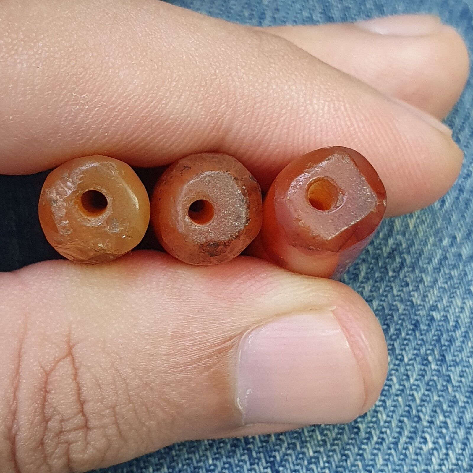 Antique Red Agate Himalayan Tibetan African Agate carnelian Beads CRD-3P