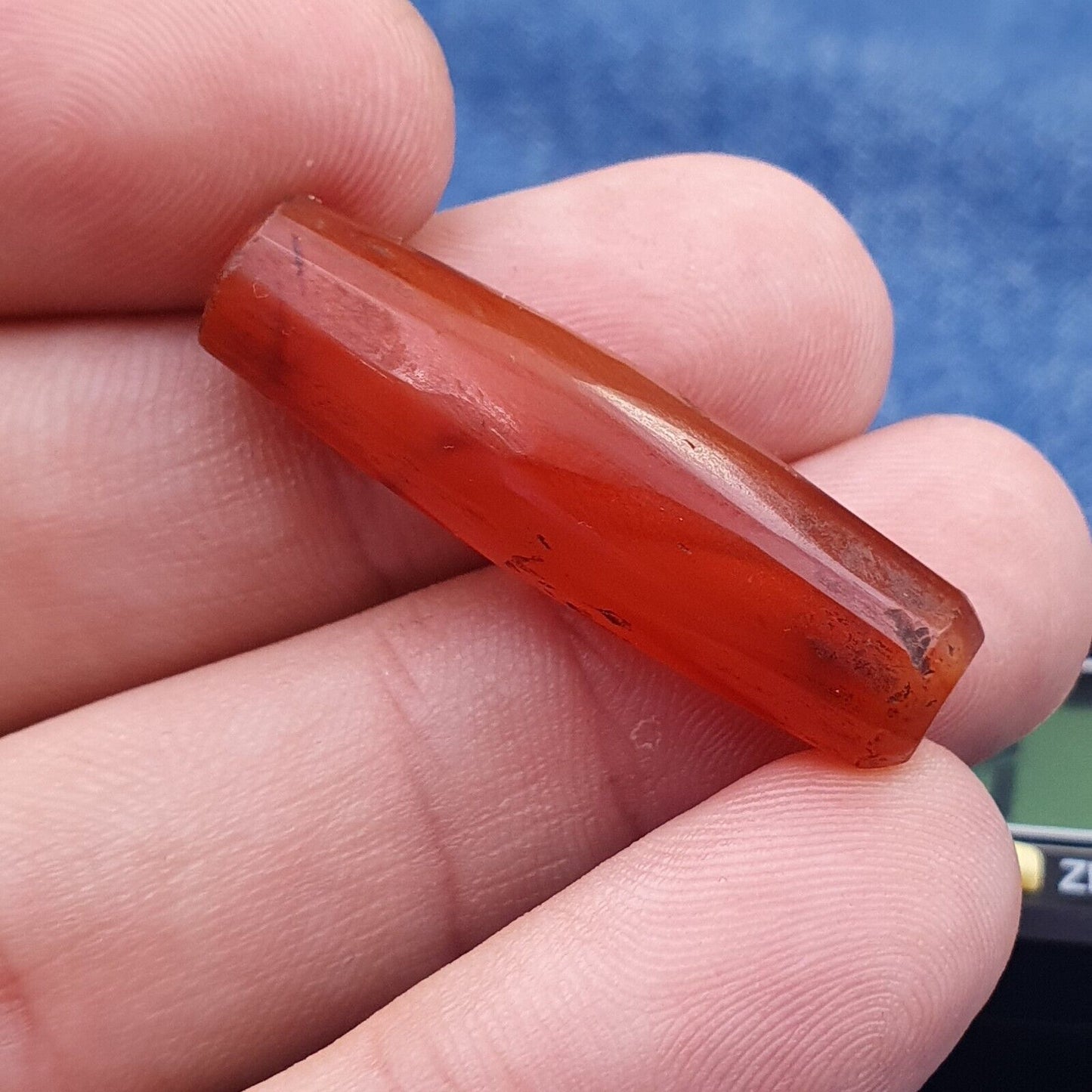 古董紅瑪瑙喜馬拉雅西藏非洲瑪瑙紅玉髓珠 -1P-3 