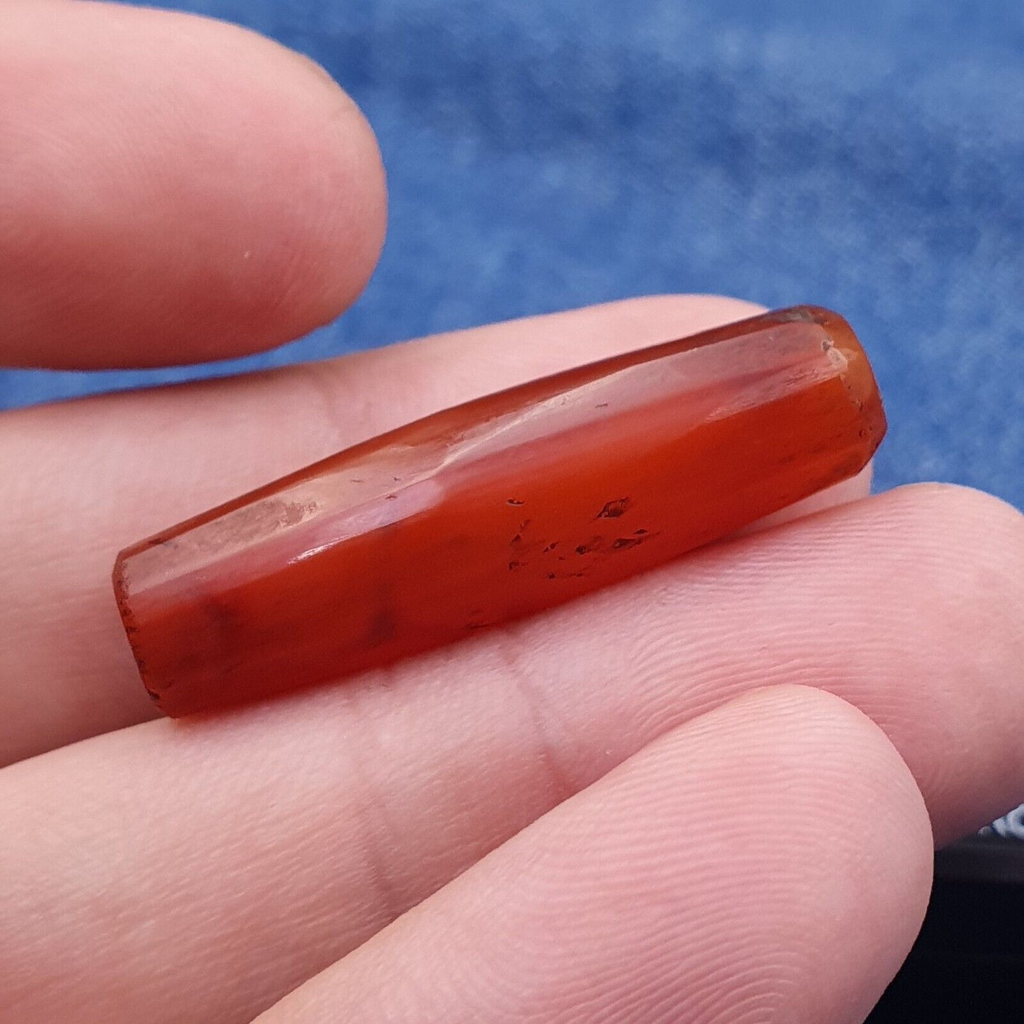 古董紅瑪瑙喜馬拉雅西藏非洲瑪瑙紅玉髓珠 -1P-3 
