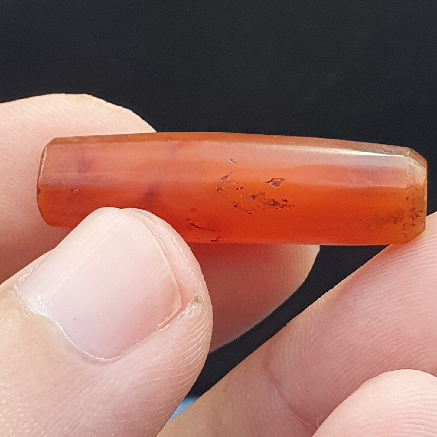 古董紅瑪瑙喜馬拉雅西藏非洲瑪瑙紅玉髓珠 -1P-3 