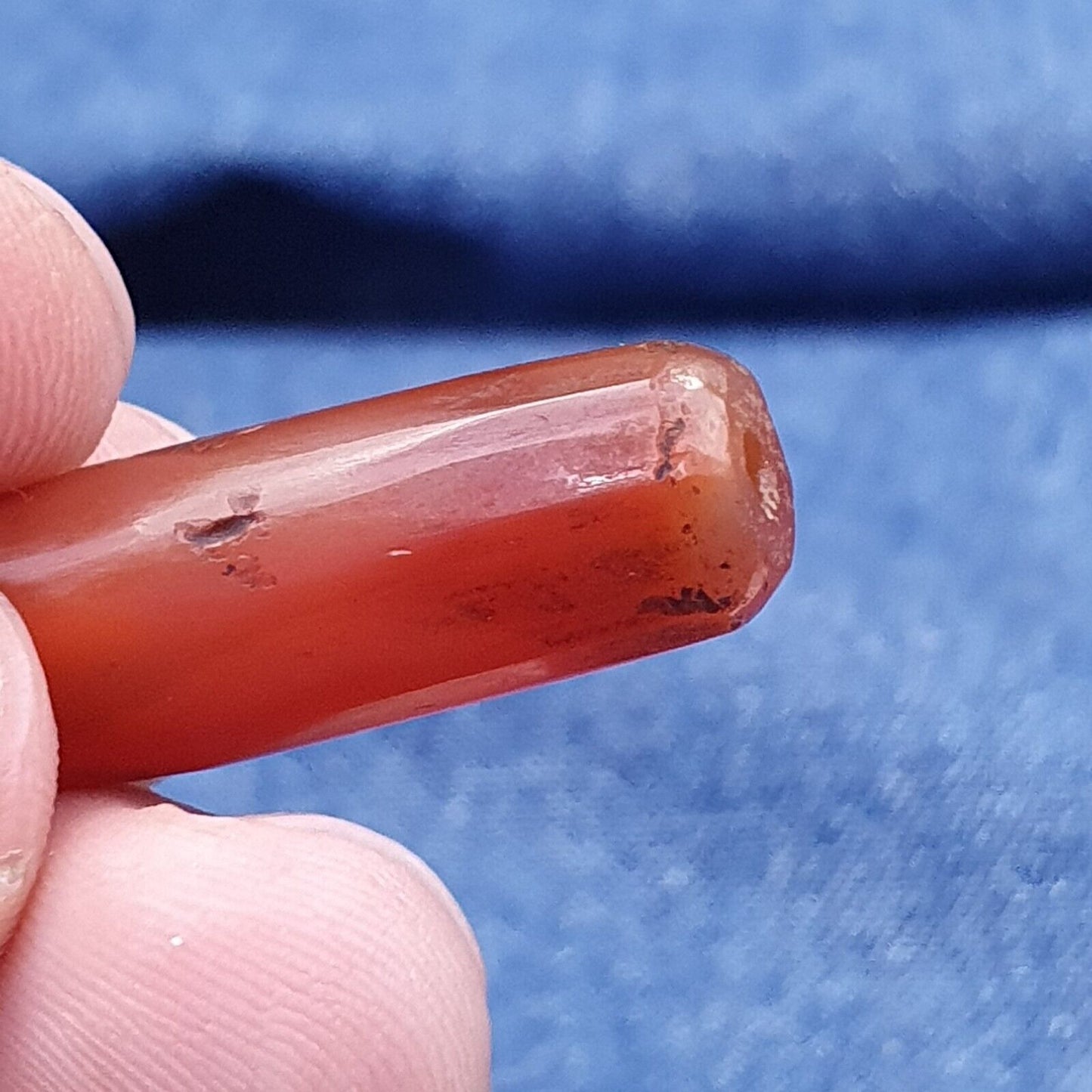古董紅瑪瑙喜馬拉雅西藏非洲瑪瑙紅玉髓珠 -1P-3 