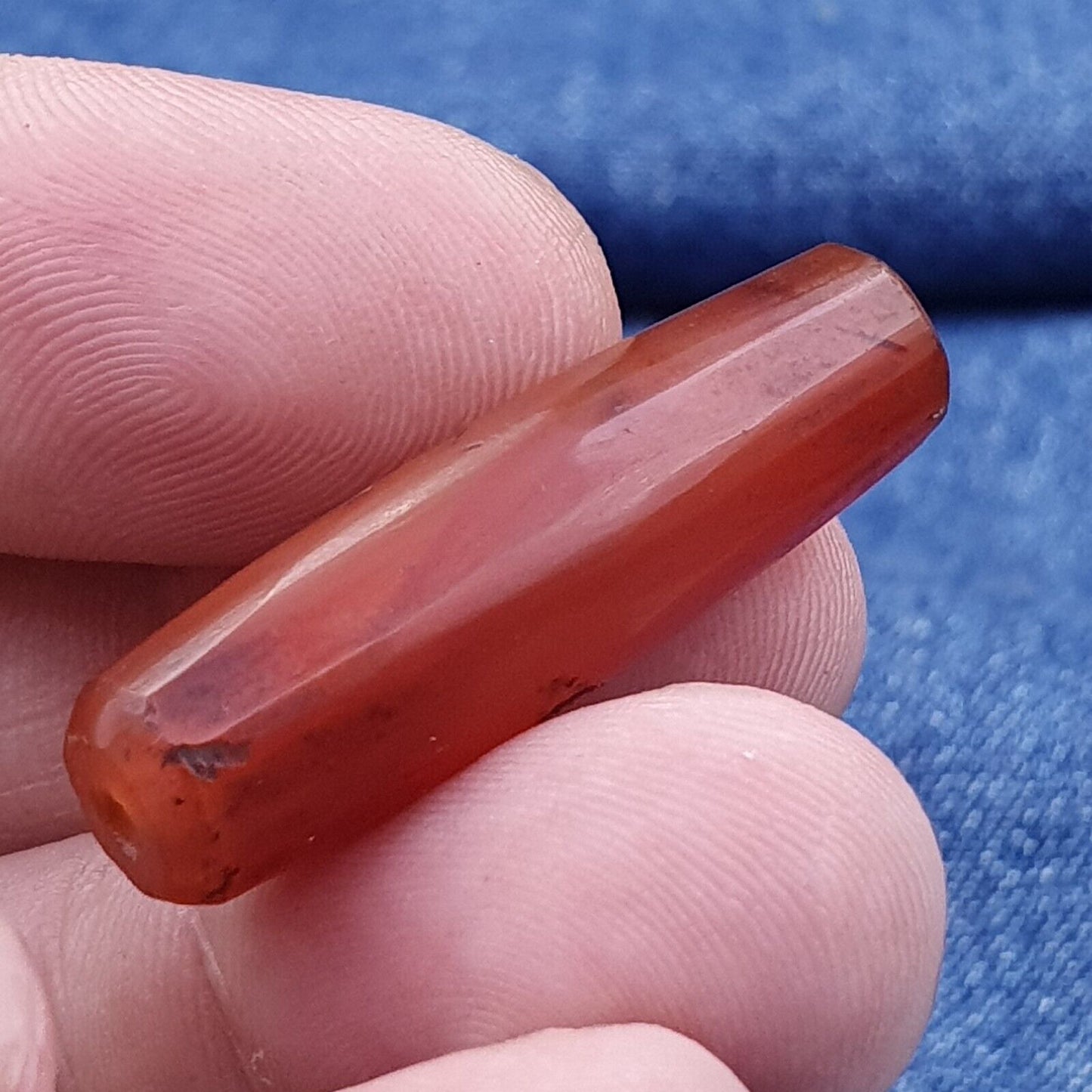 古董紅瑪瑙喜馬拉雅西藏非洲瑪瑙紅玉髓珠 -1P-3 