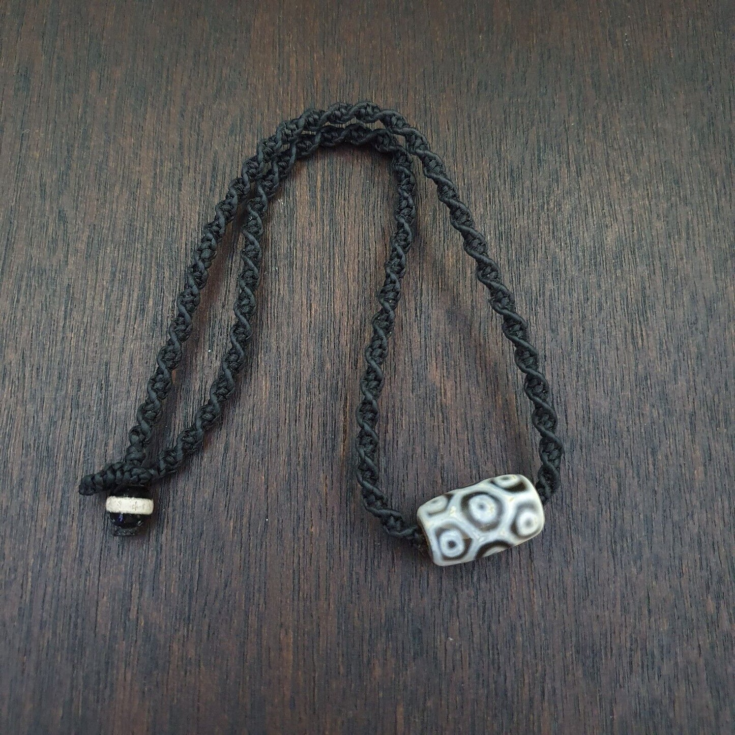 12 eyes Tibetan Himalayan bead old amulet Red Agate Vintage pendant Necklace