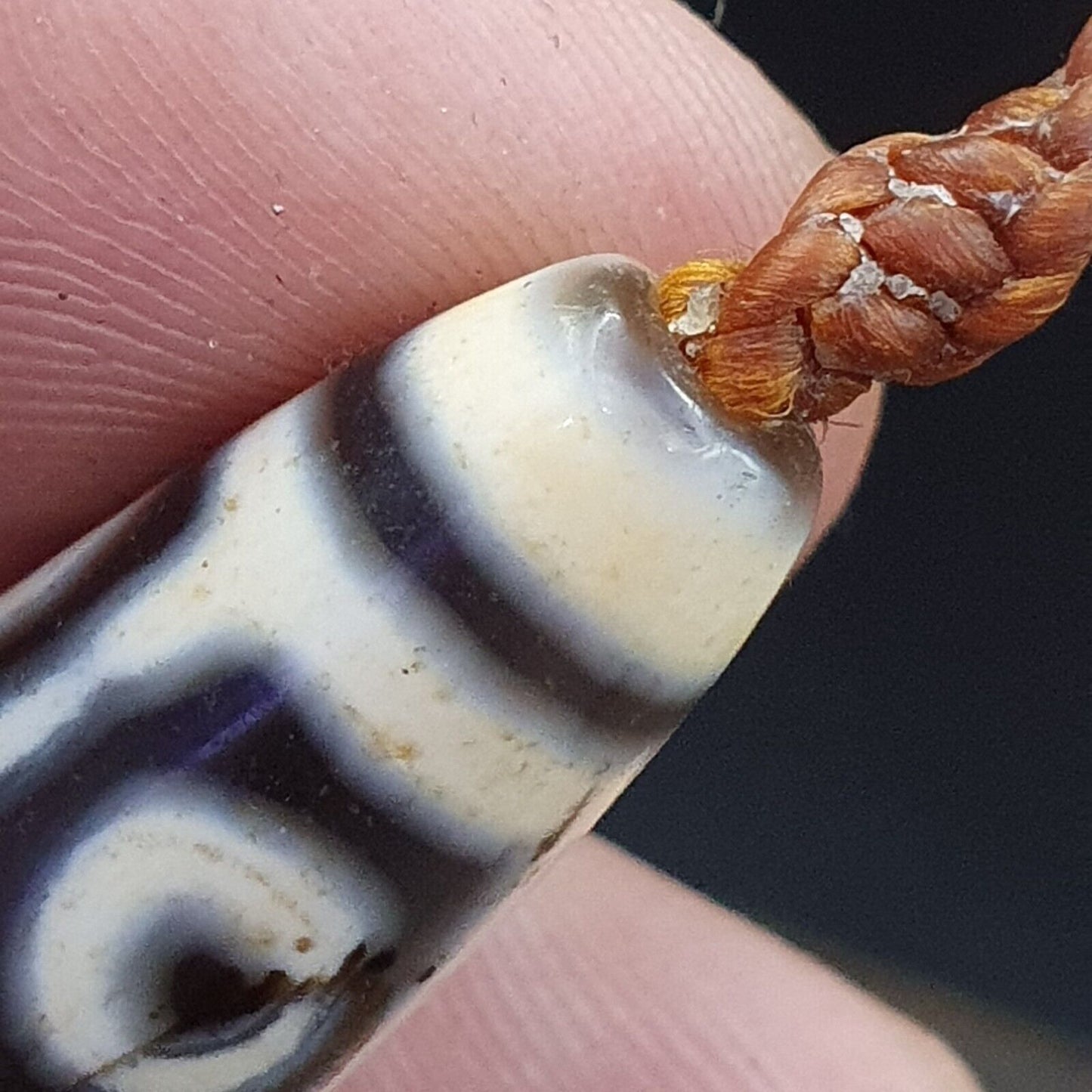 9 眼西藏喜馬拉雅珠老護身符紅瑪瑙復古吊墜項鍊
