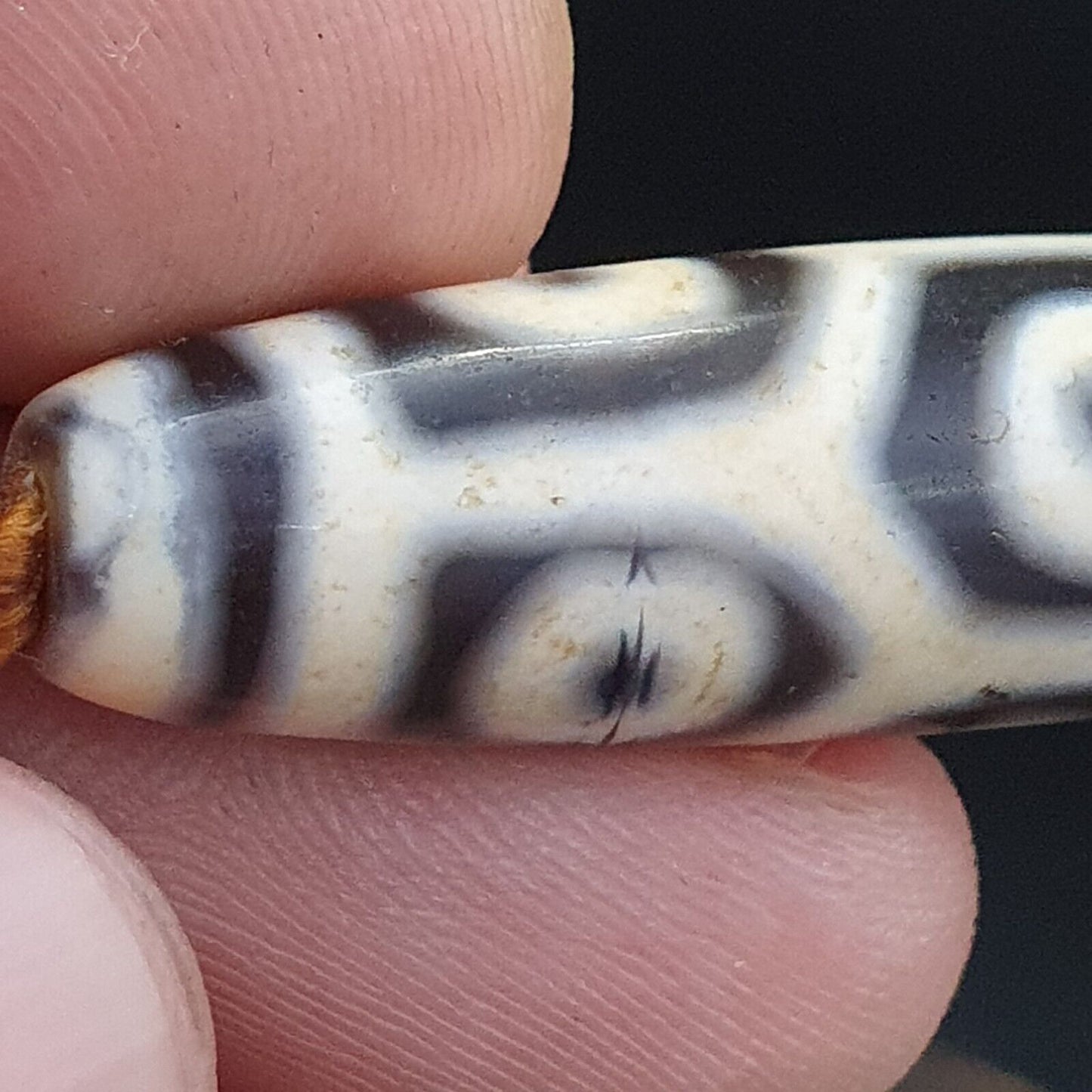 9 眼西藏喜馬拉雅珠老護身符紅瑪瑙復古吊墜項鍊