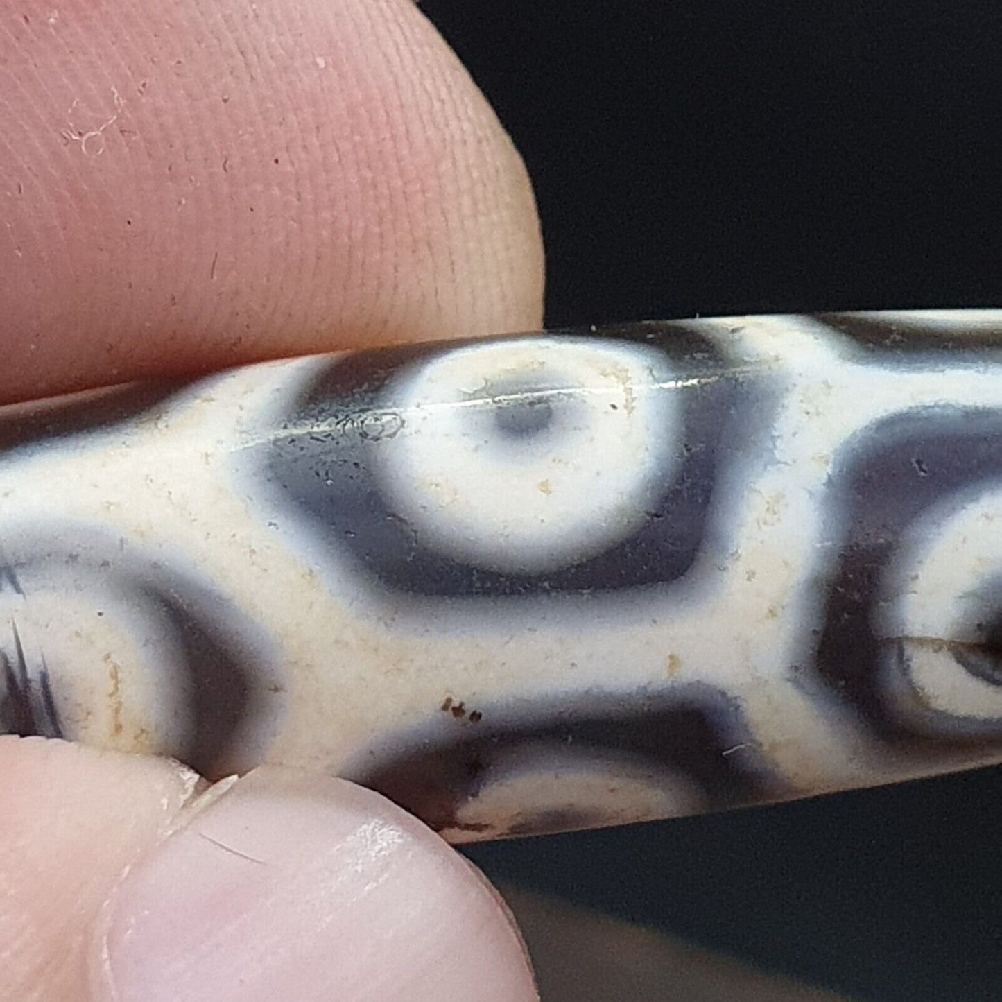9 眼西藏喜馬拉雅珠老護身符紅瑪瑙復古吊墜項鍊