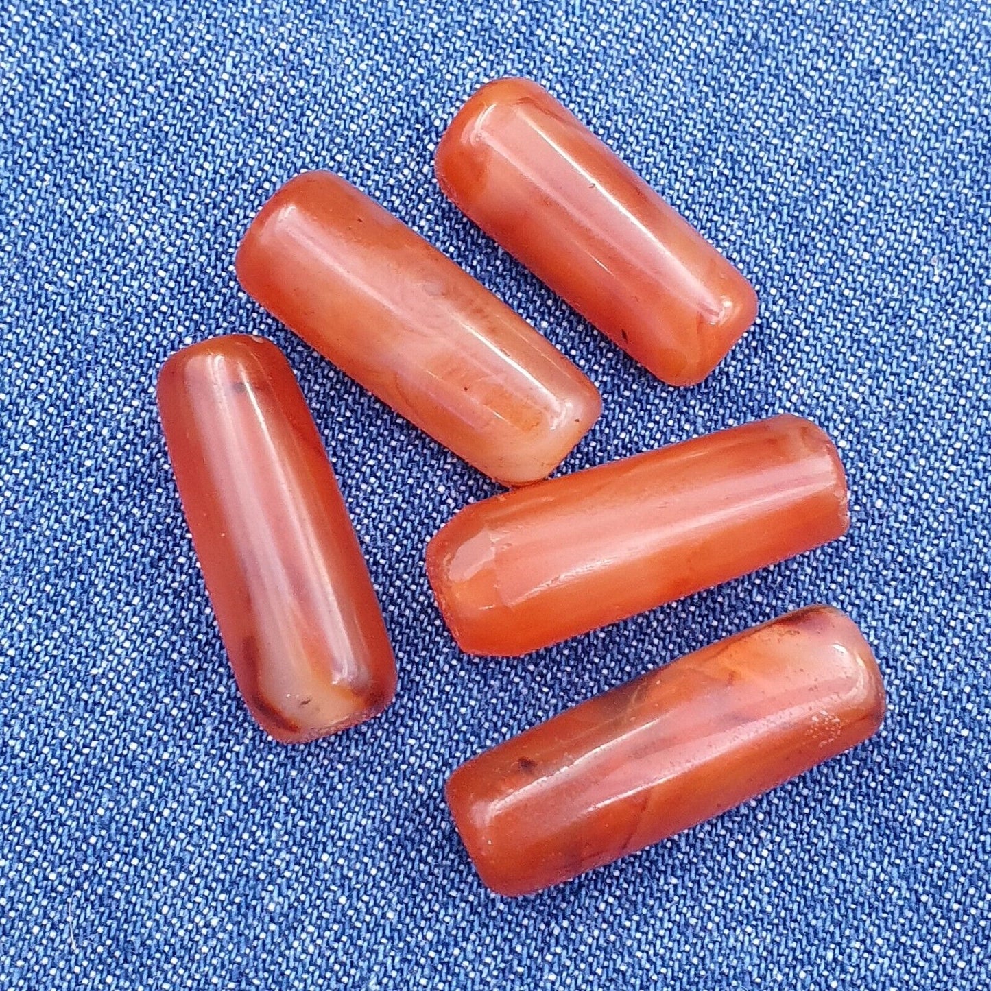 Los 5 antike rote Achat-Himalaya-tibetische afrikanische Achat-Karneolperlen CRD-5P 