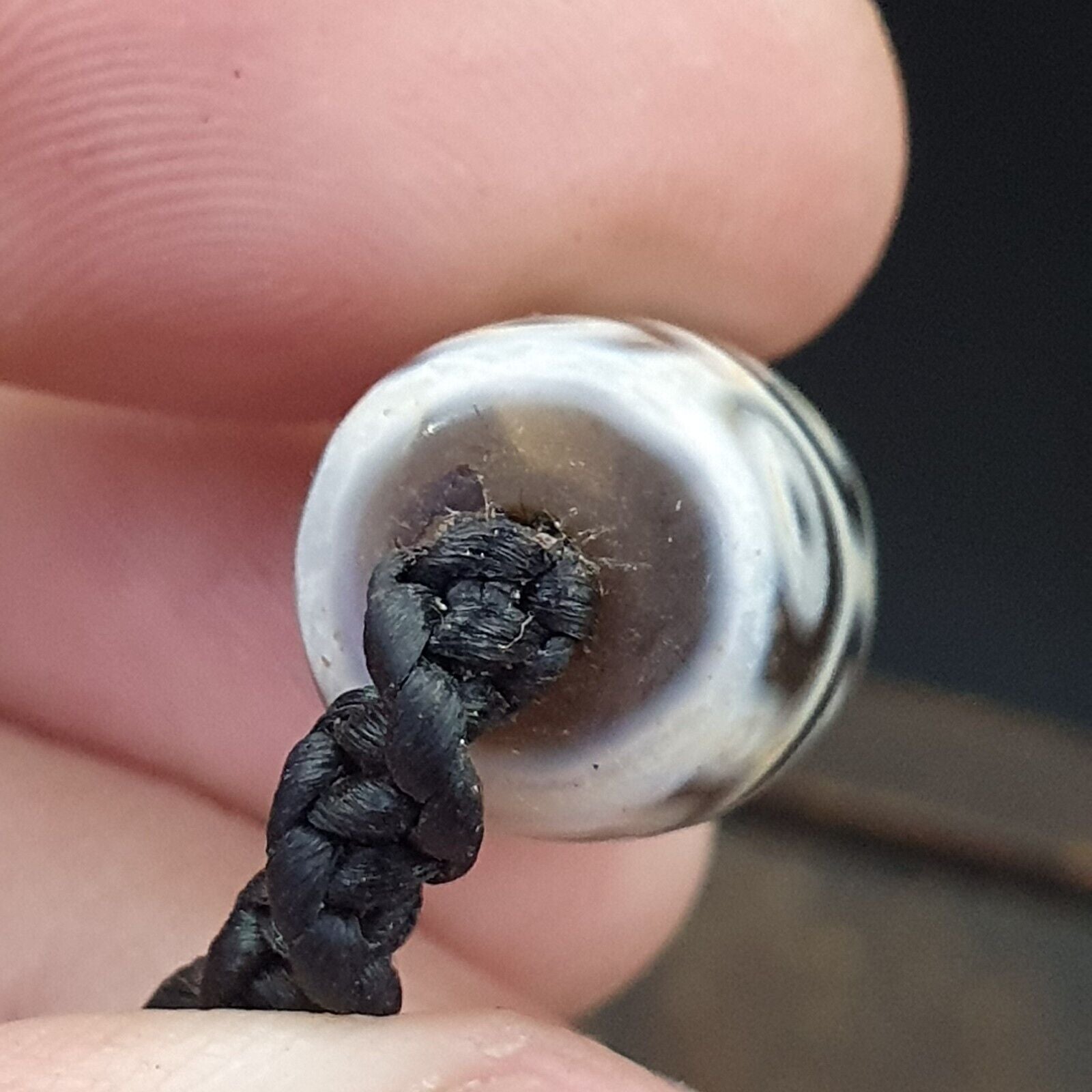 Tibetan Himalayan bead old amulet 12 eyes  Red Agate Vintage pendant Necklace