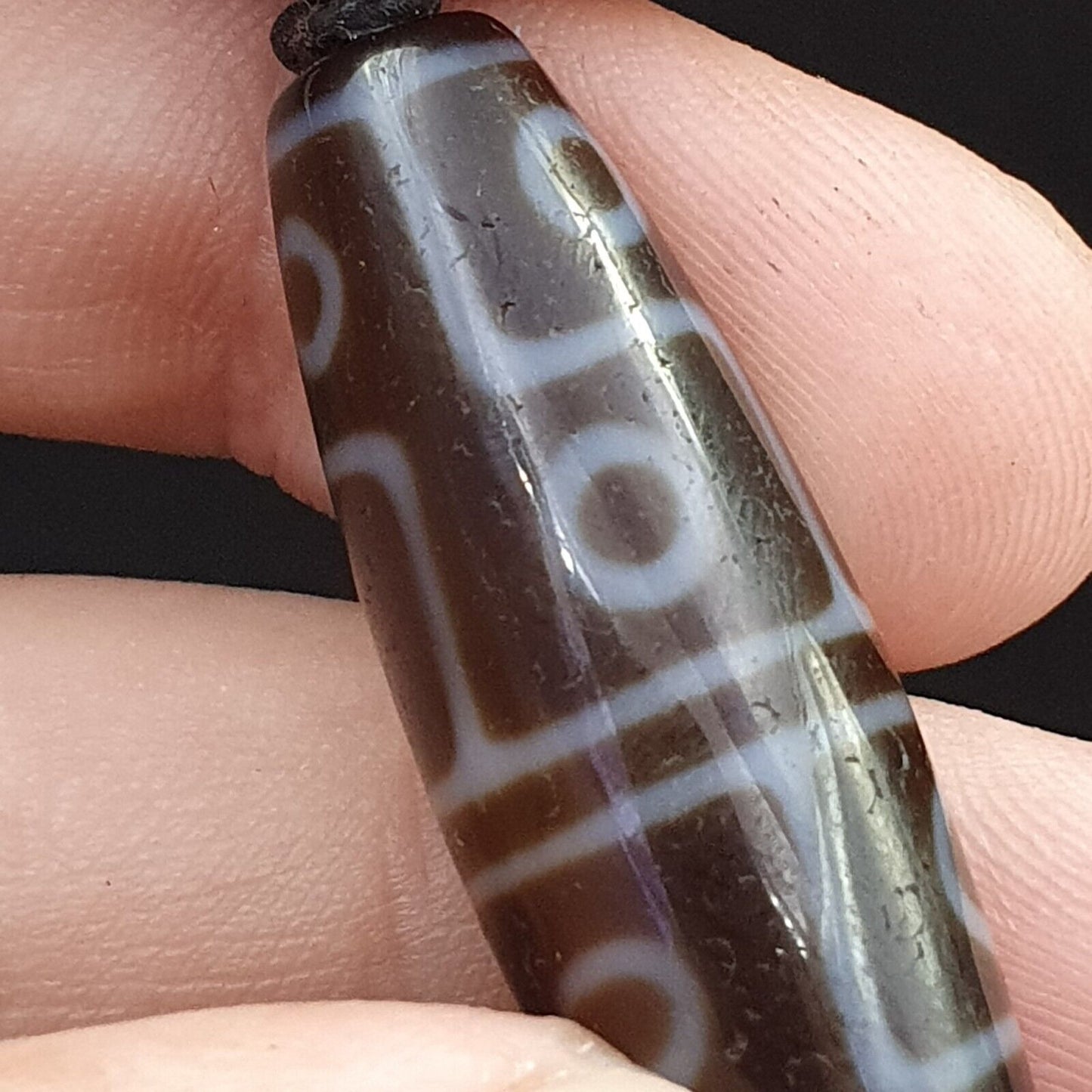 8 眼西藏喜馬拉雅珠老護身符紅瑪瑙復古吊墜項鍊