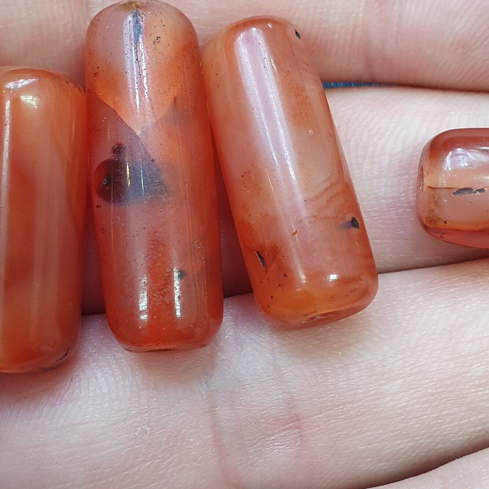 Lot 5 Antique Red Agate Himalayan Tibetan African Agate carnelian Beads CRD-5P