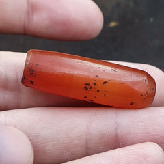 Lot 2 Antique Red Agate Himalayan Tibetan African Agate carnelian Beads