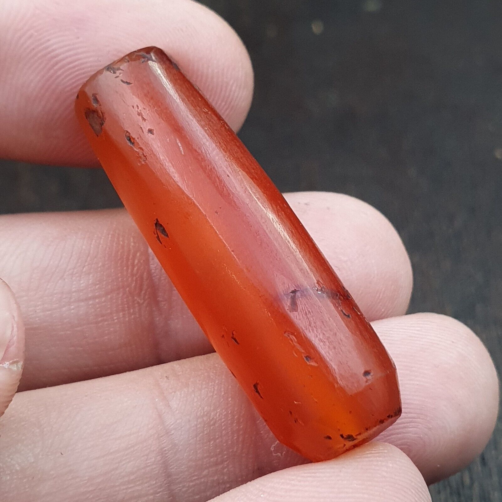 Lot 2 Antique Red Agate Himalayan Tibetan African Agate carnelian Beads