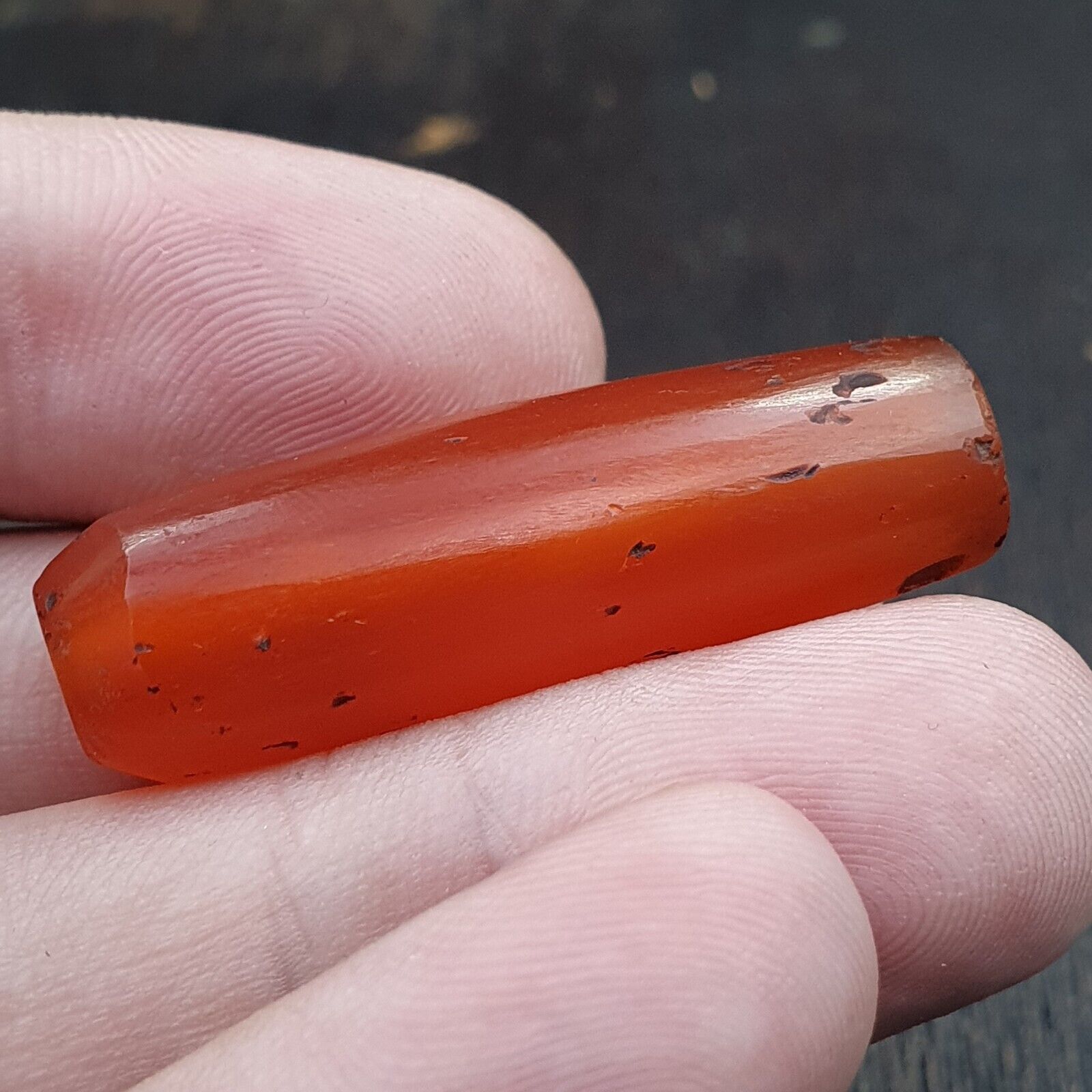 Lot 2 Antique Red Agate Himalayan Tibetan African Agate carnelian Beads