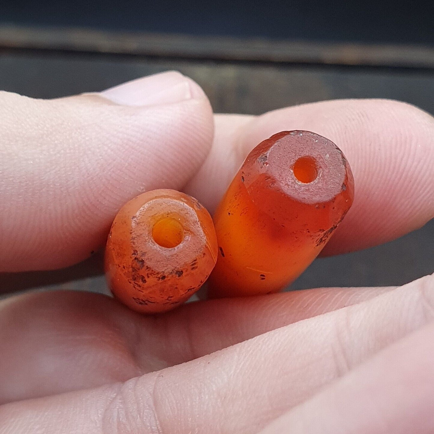 批次 2 古董紅瑪瑙喜馬拉雅西藏非洲瑪瑙紅玉髓珠