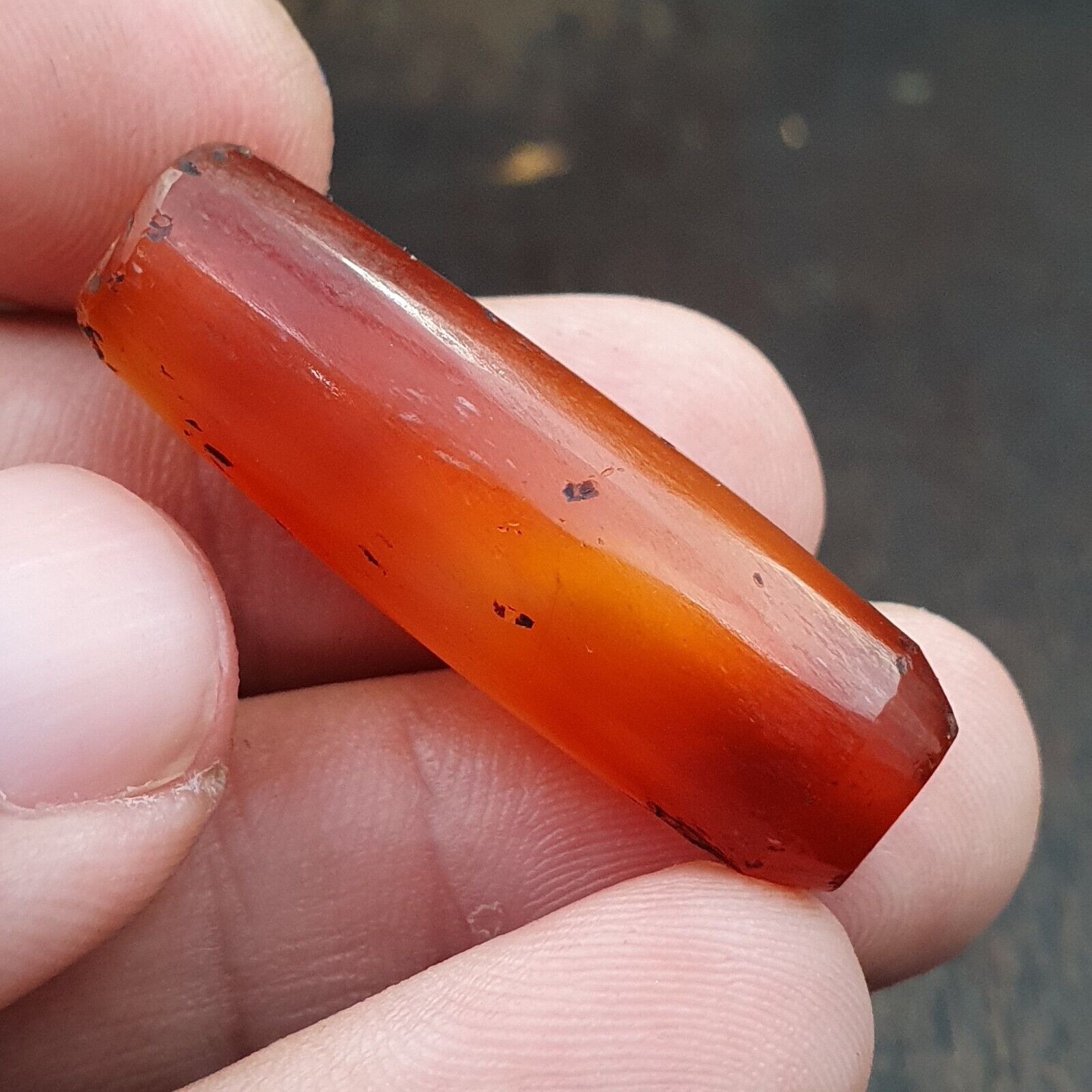 Lot 2 Antique Red Agate Himalayan Tibetan African Agate carnelian Beads