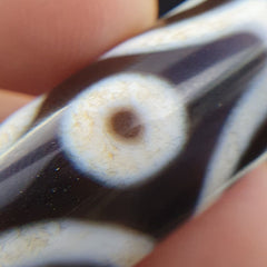 Amazing Pattern 6 Eyes Agate Tibetan Agate stone Dzi  Bead Amulet