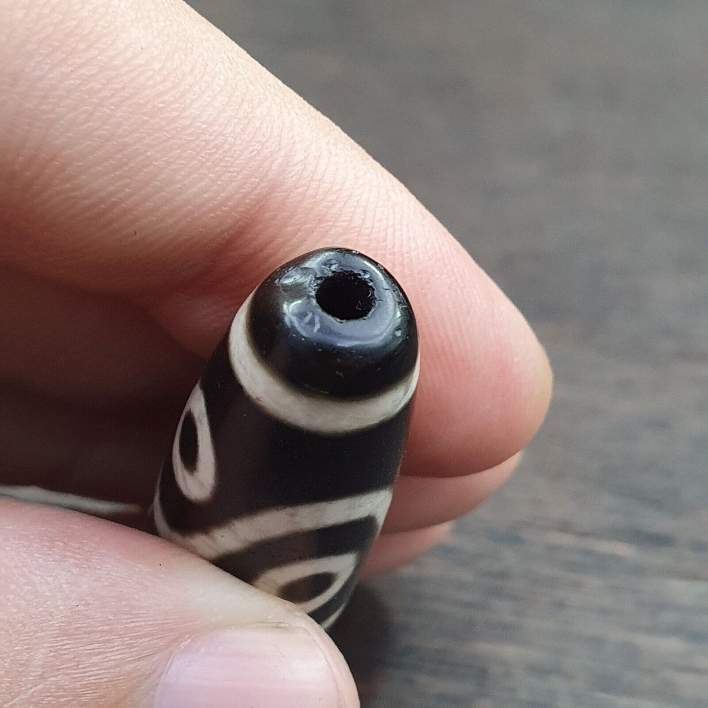 ALTER Achat Himalaya-tibetischer Achat 8 Augen Achatstein Dzi Perlenamulett